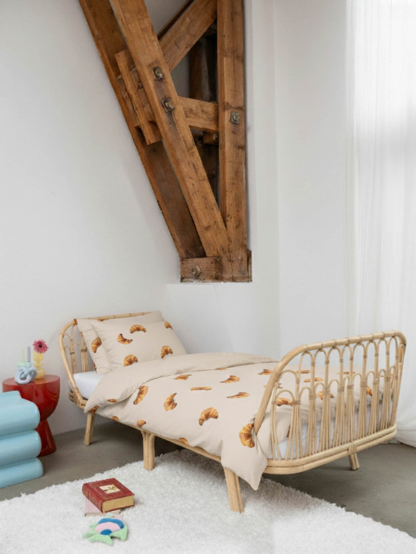 Croissants Beige duvet cover set