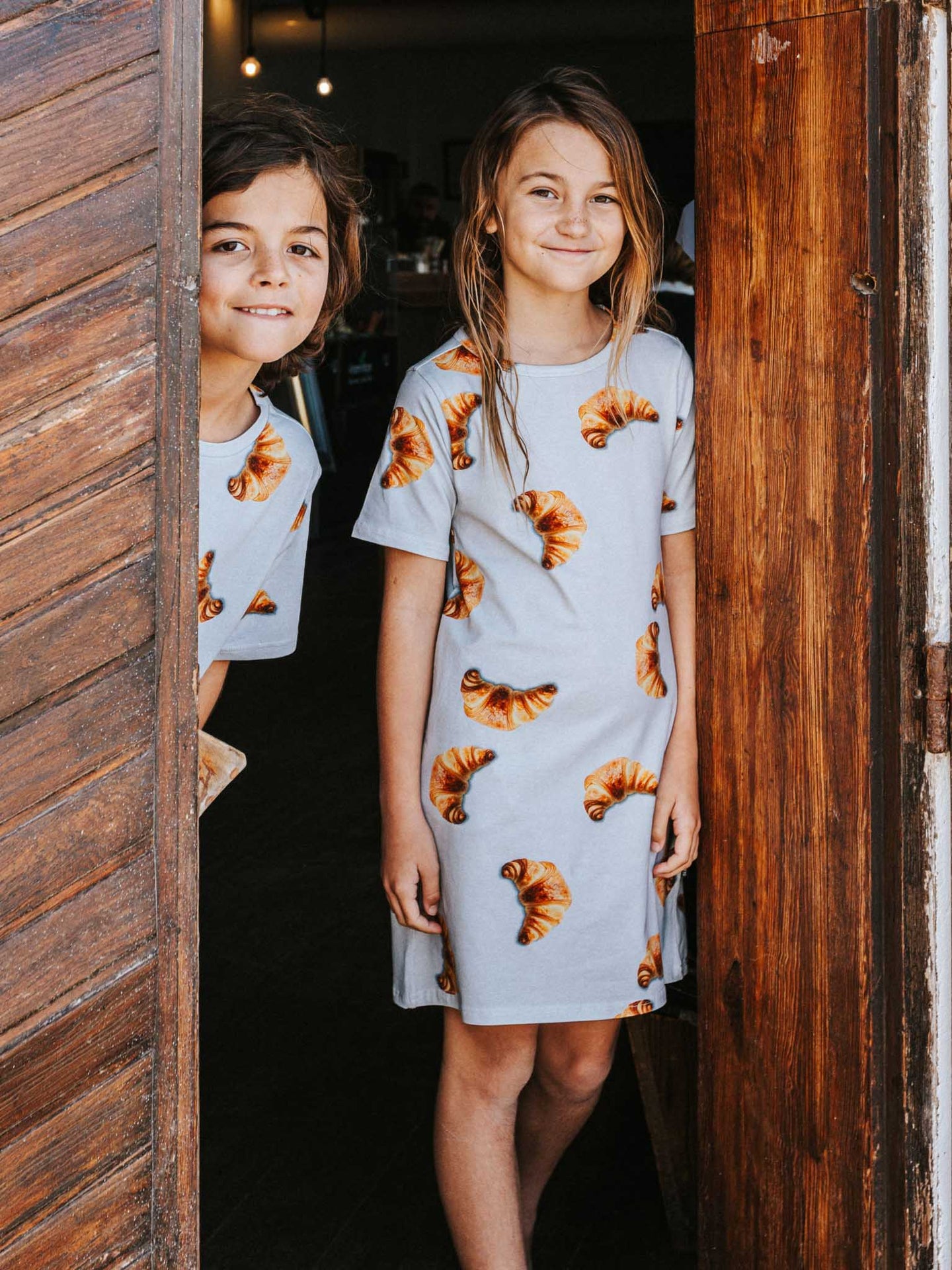 Croissants T-shirt Dress Kids