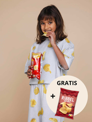 Chips Cropped T-Shirt Kids