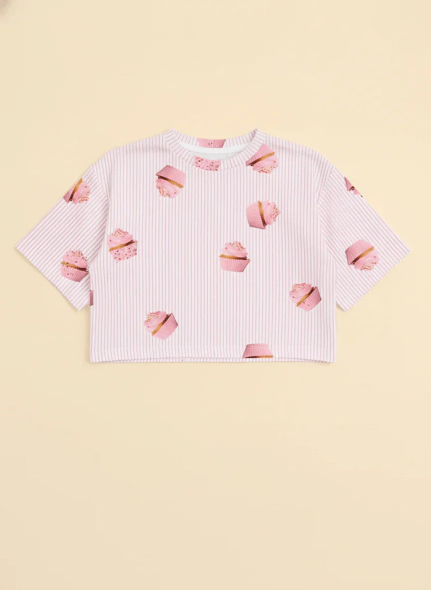 Cupcake Cropped T-Shirt Kids - SNURK
