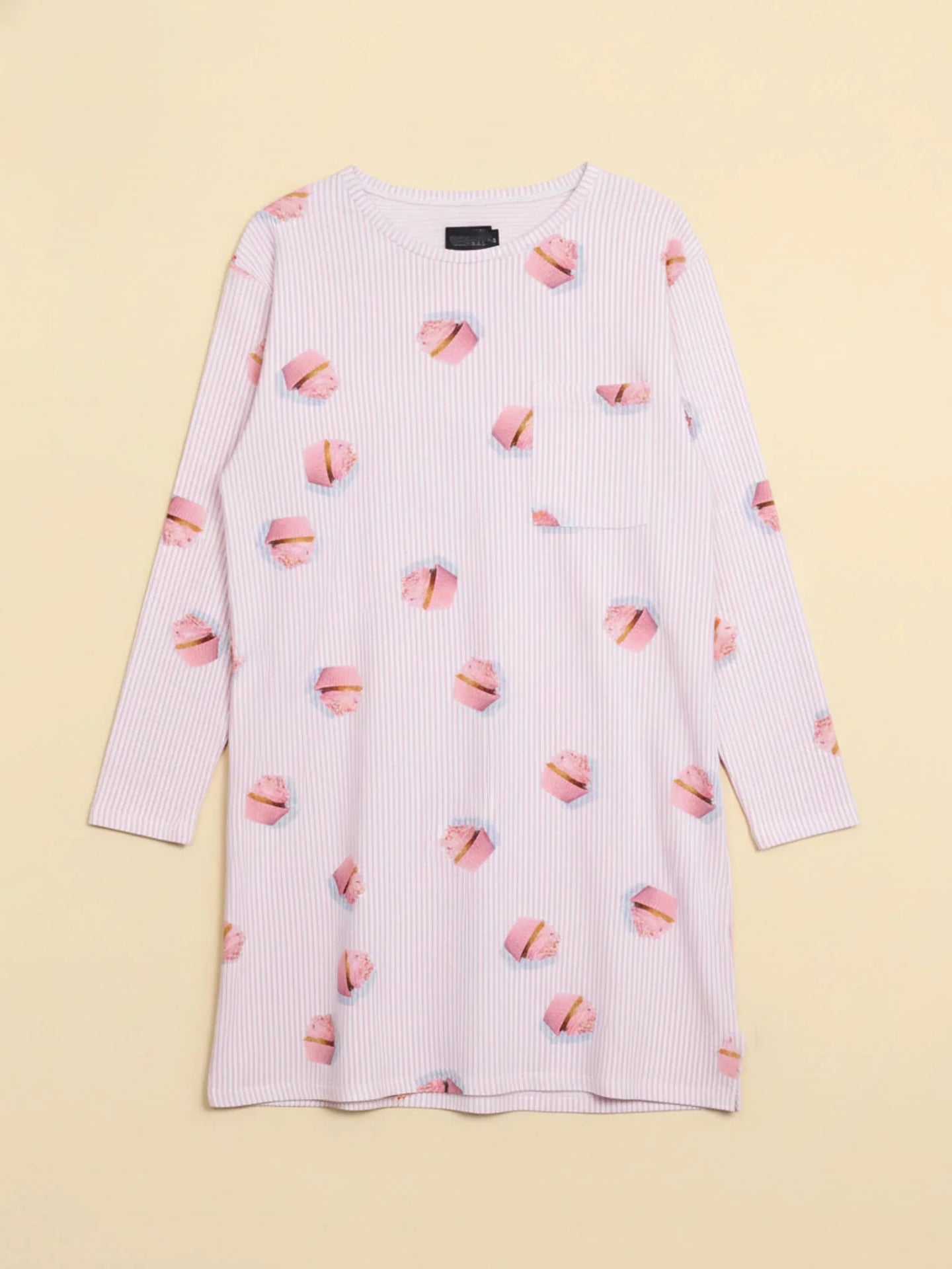 Cupcake Long Sleeve Dress Dames - SNURK