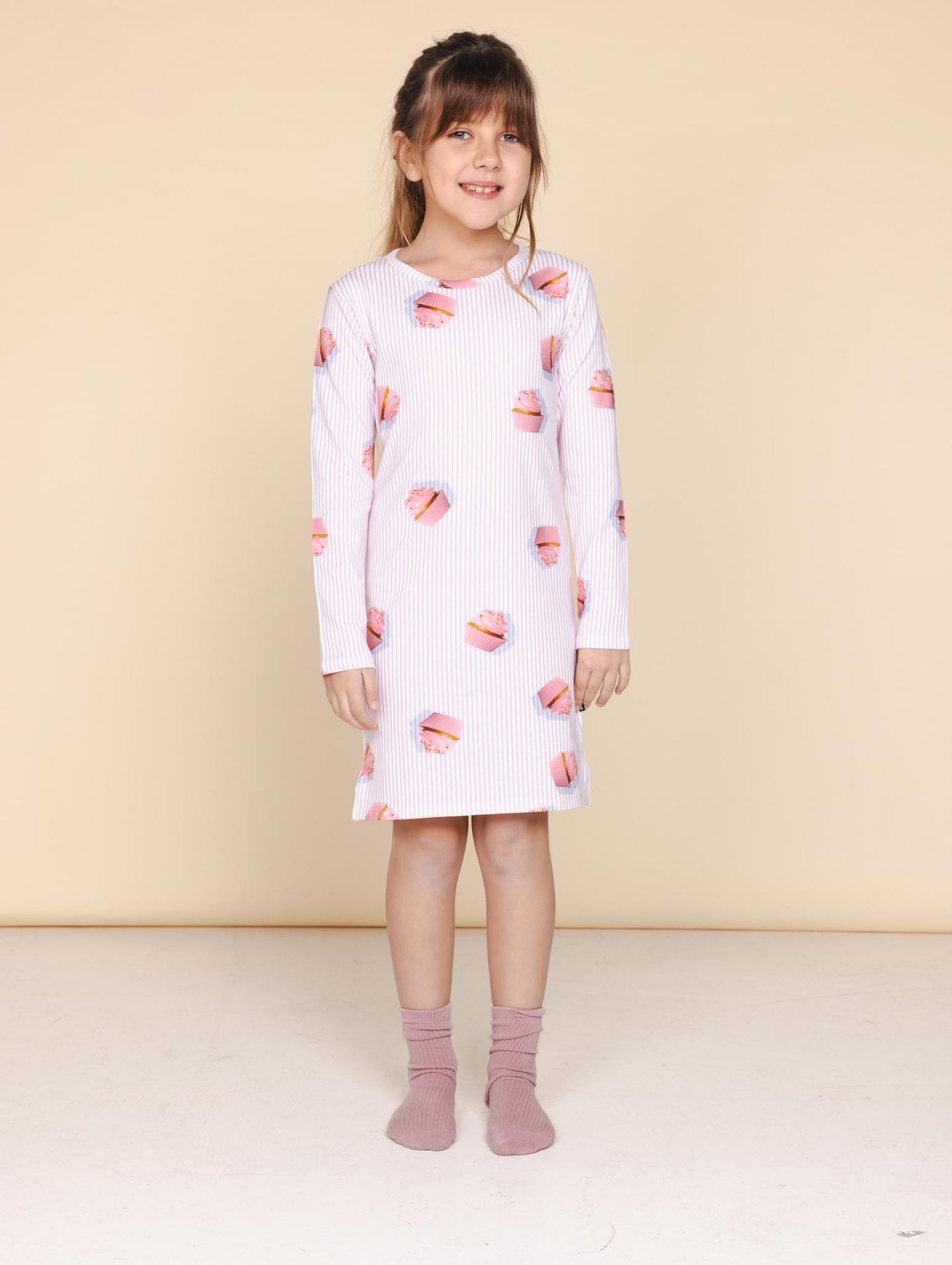 Cupcake Long Sleeve Dress Kids