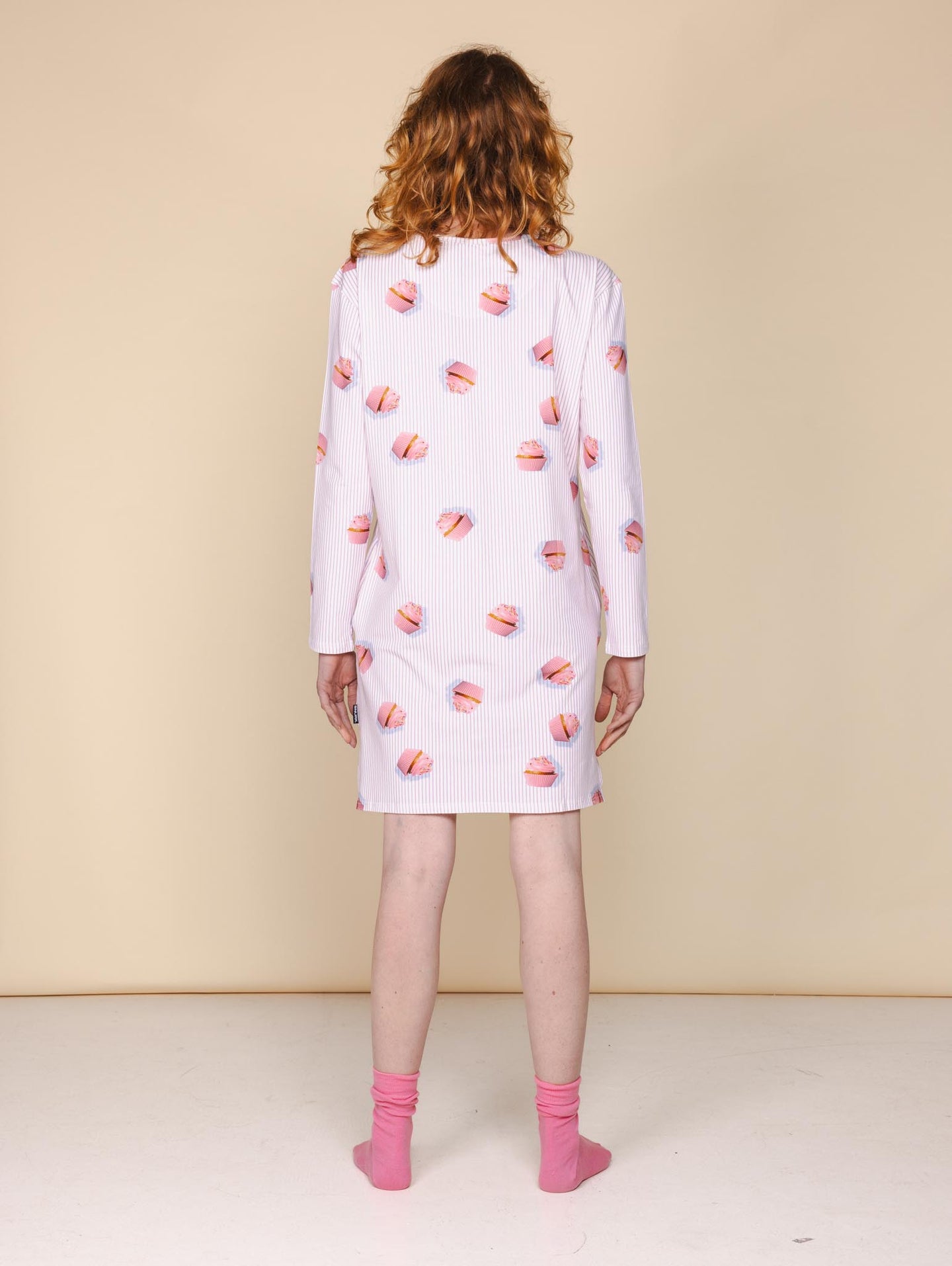 Cupcake Long Sleeve Dress Dames