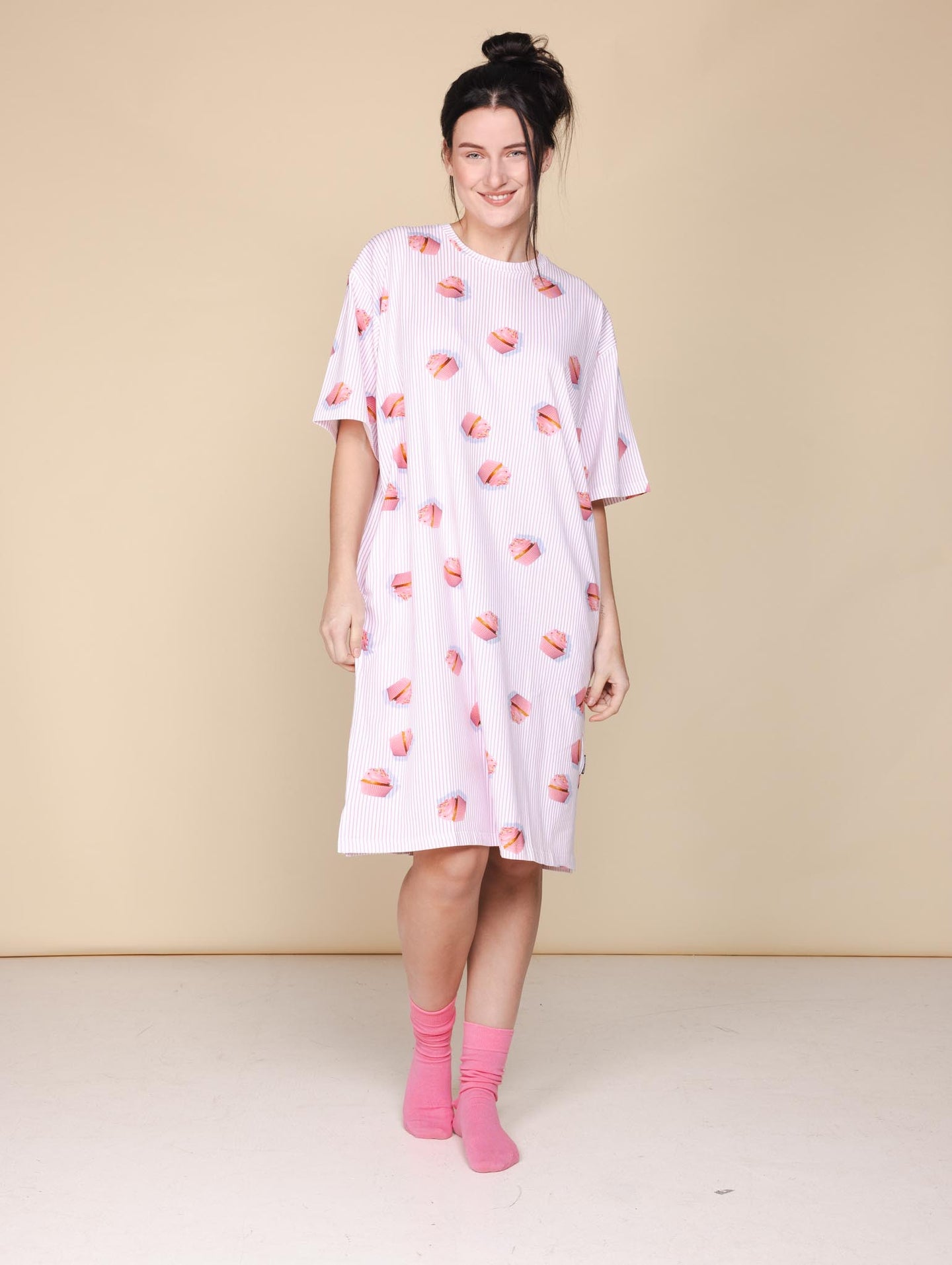 Cupcake Relaxed Tee Dress Women