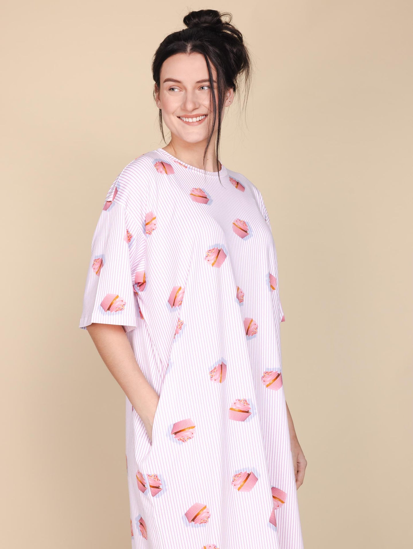 Cupcake Relaxed Tee Dress Women