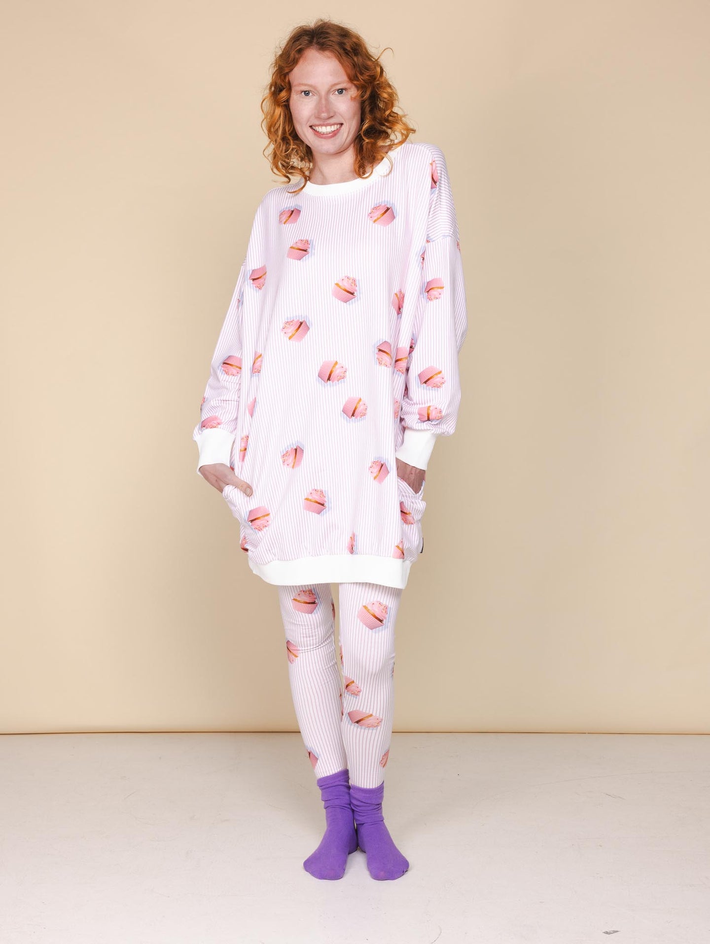 Cupcake Sweater Dress Women