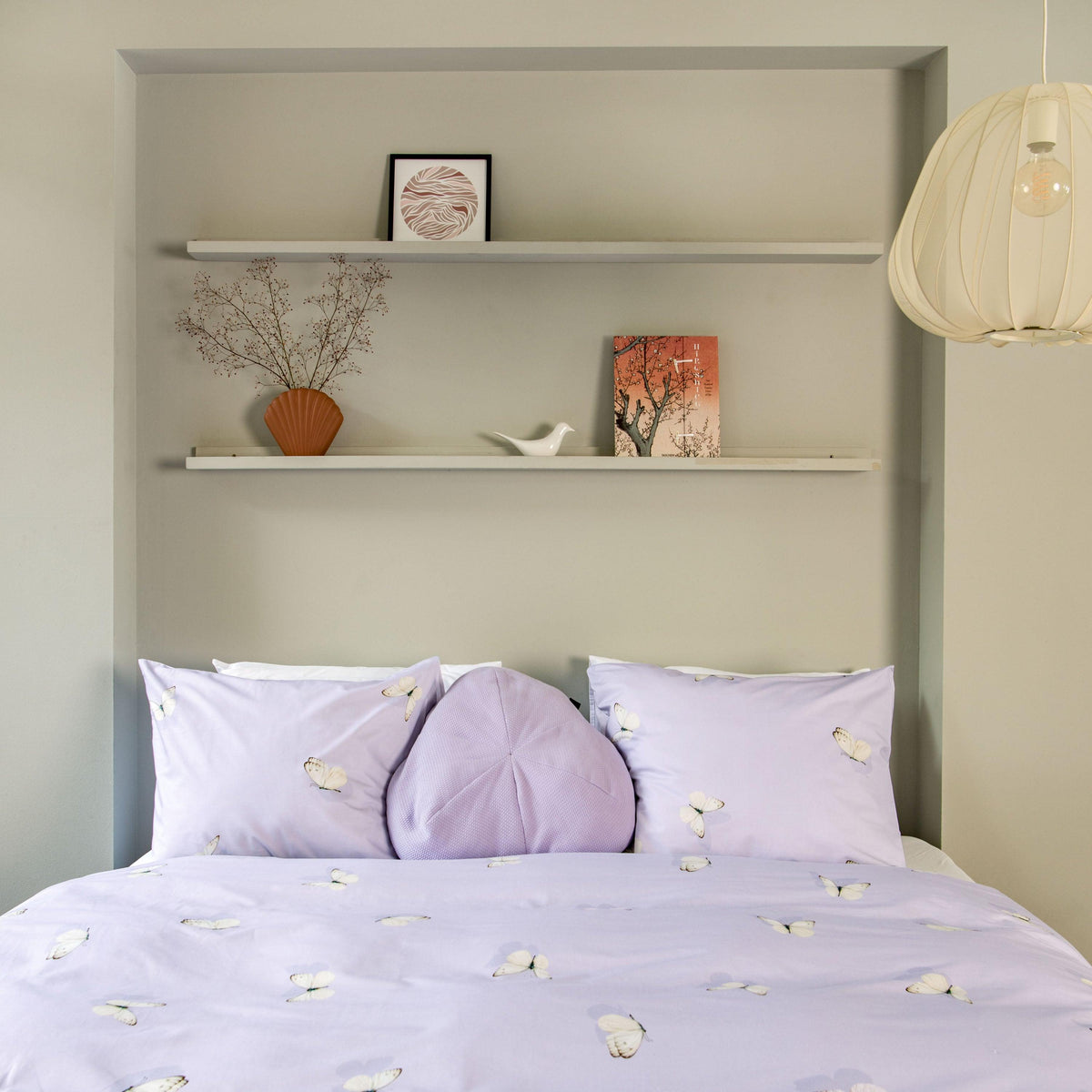 Butterfly Lilac kussensloop - SNURK