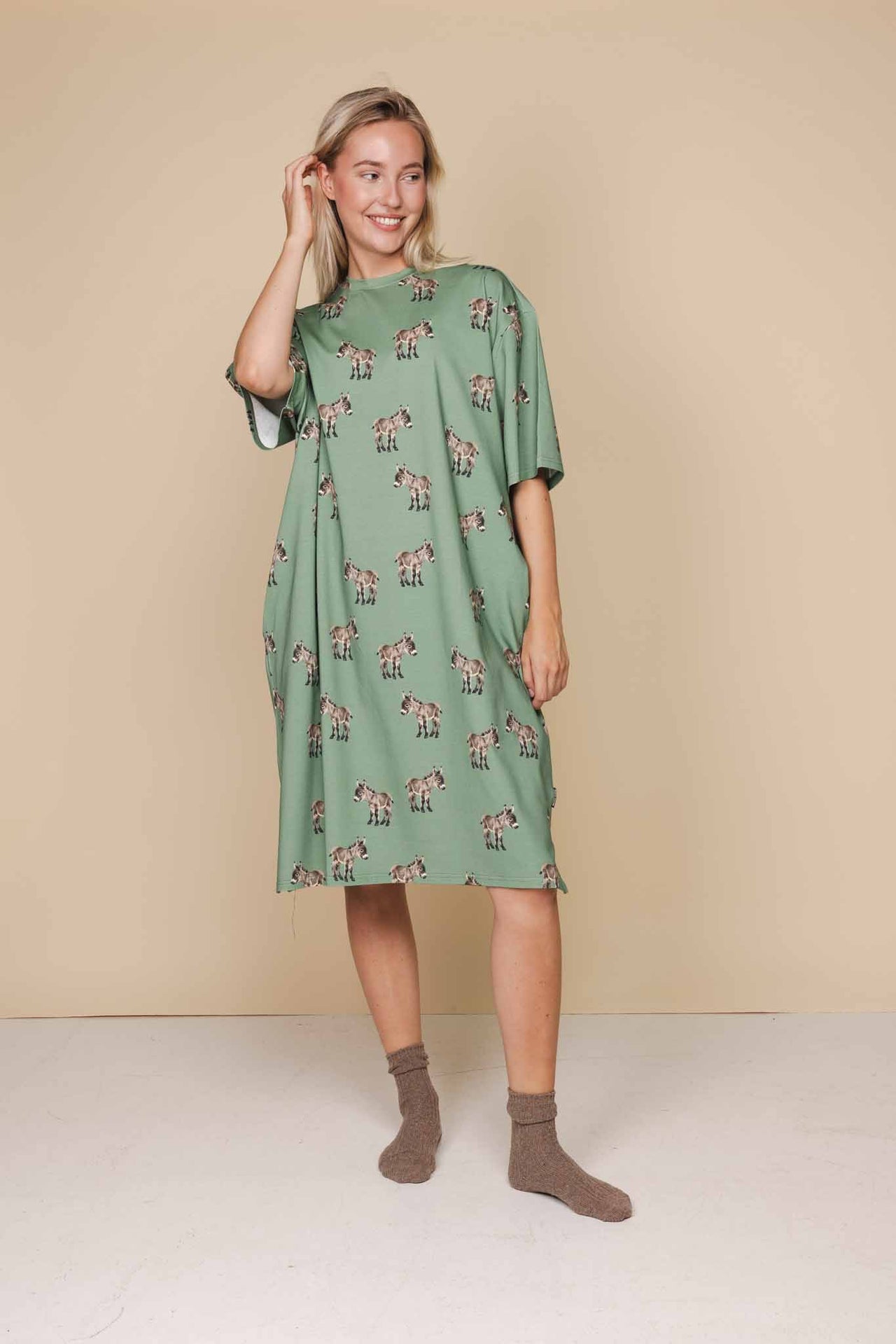 Donkeys Relaxed Tee Dress Dames - SNURK