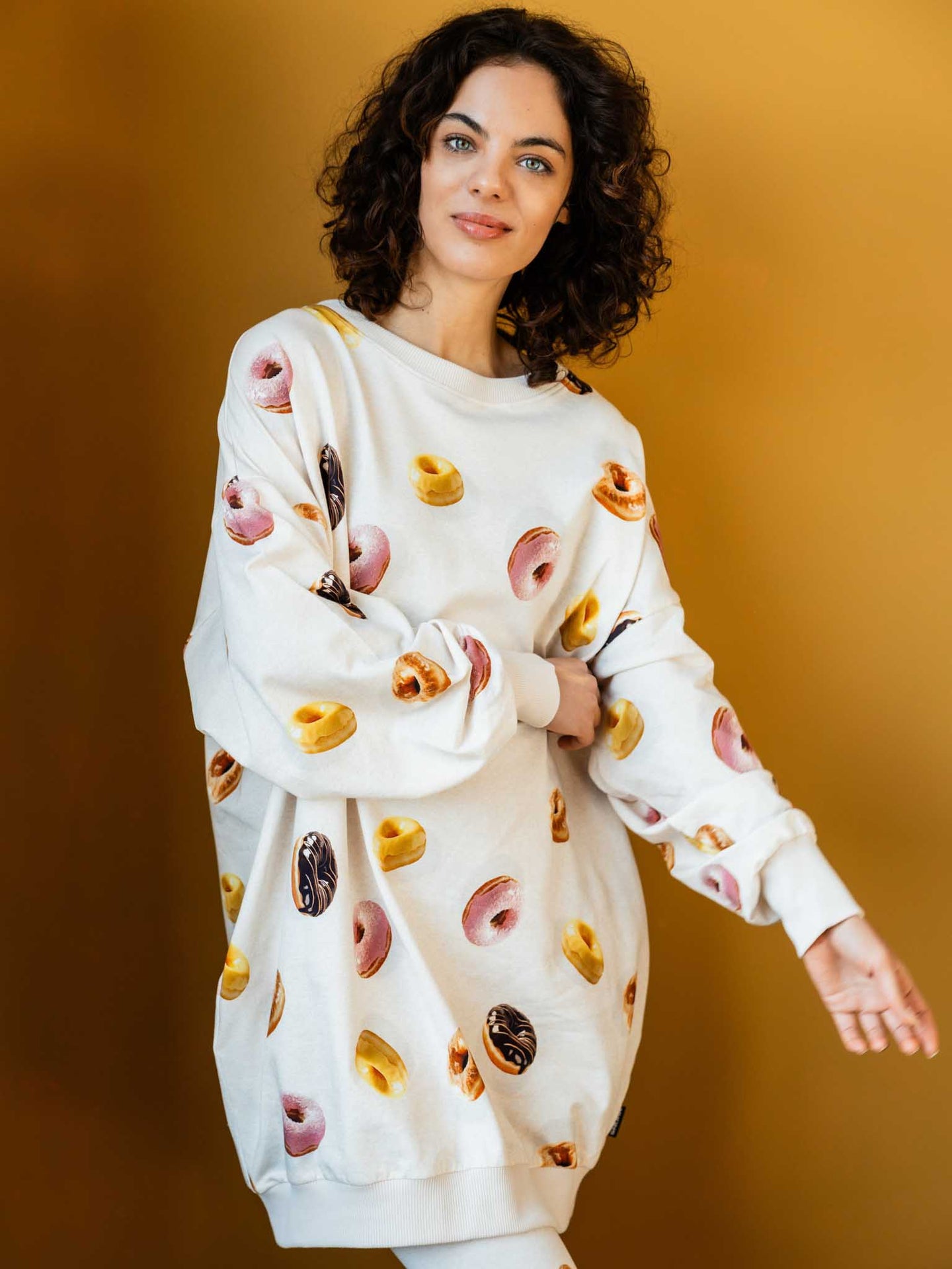 Donuts Sweater Dress en Legging set Dames - SNURK