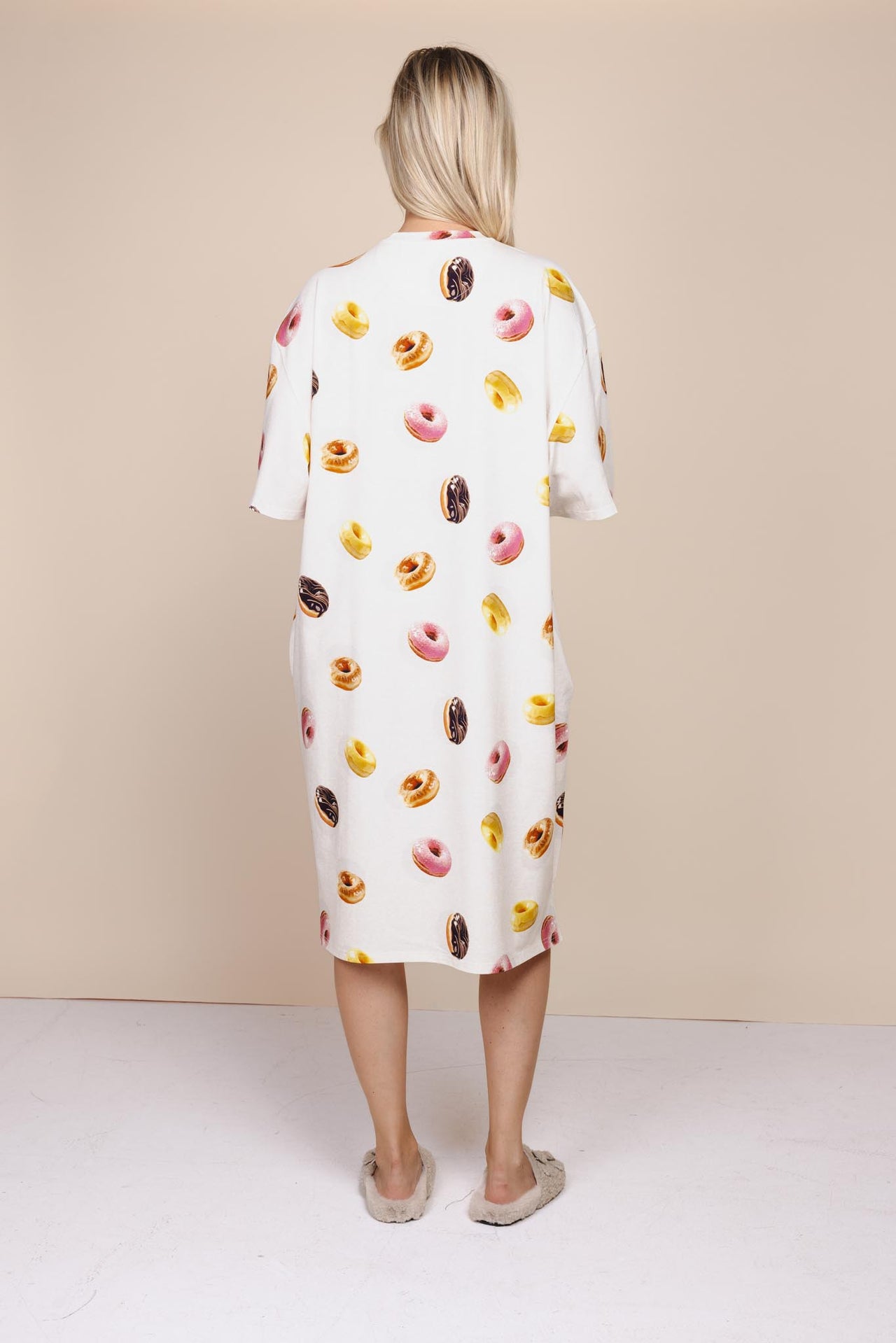Donuts Relaxed Tee Dress Dames - SNURK