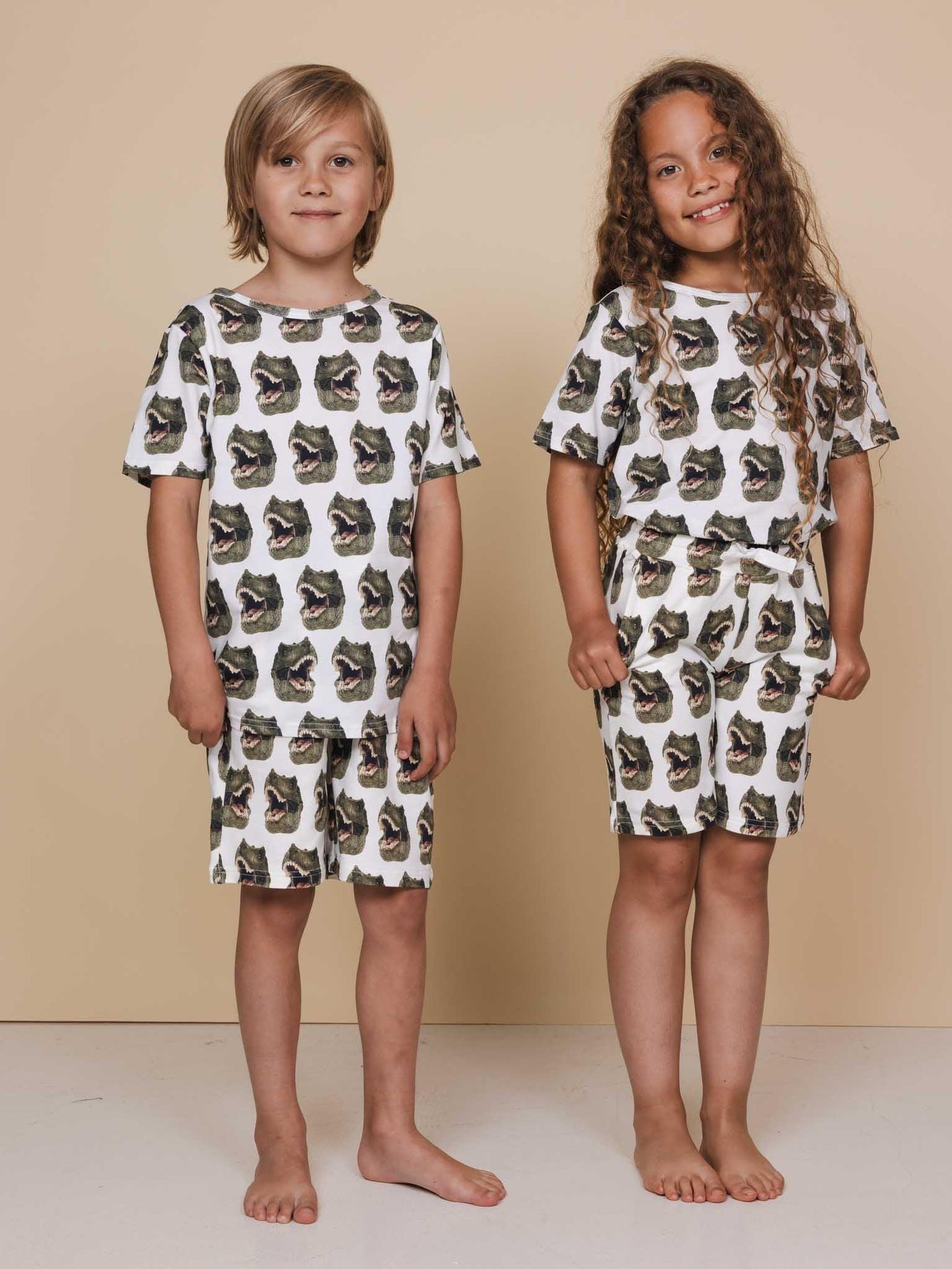 Dino T-shirt en Korte broek set Kinderen