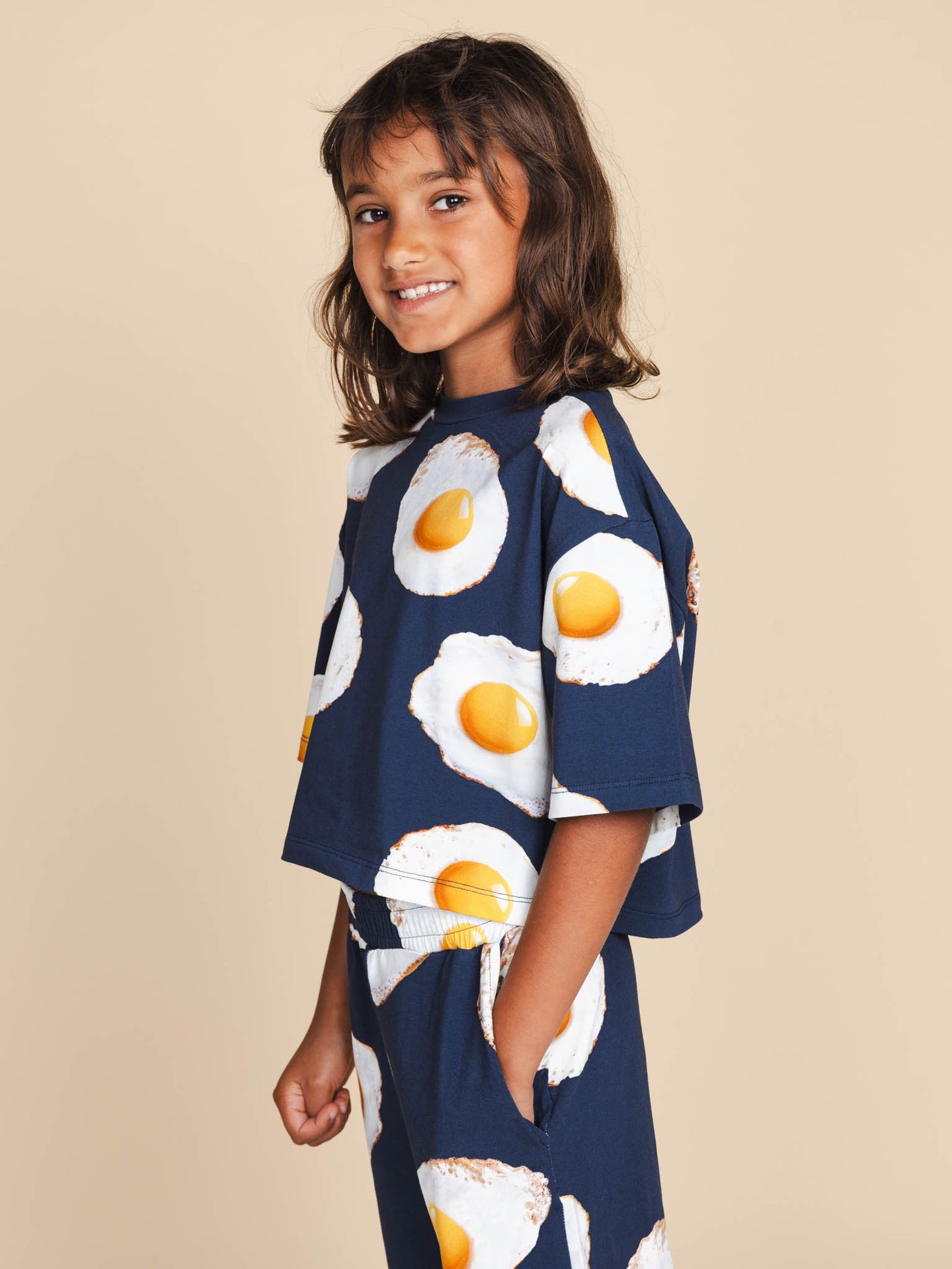 Eggs Navy Wijde broek Kids - SNURK