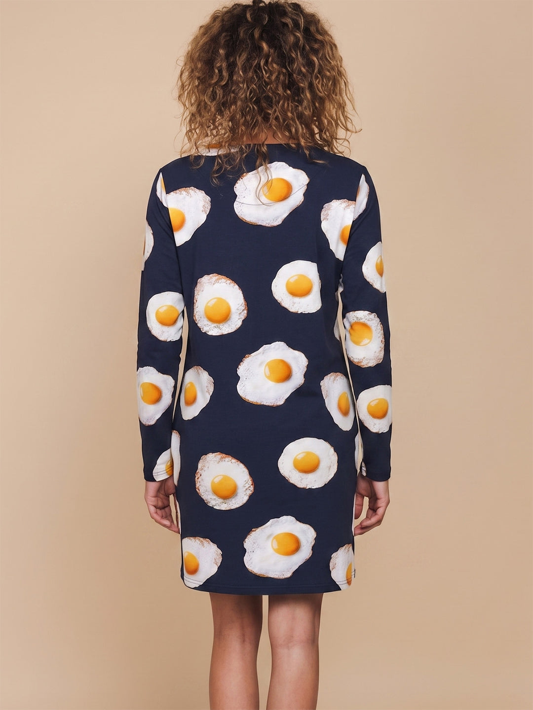 Eggs Navy Long Sleeve Dress Women