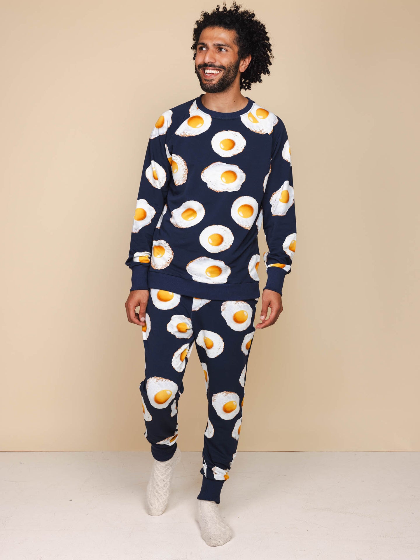 Eggs Navy Sweater en Broek set Heren - SNURK