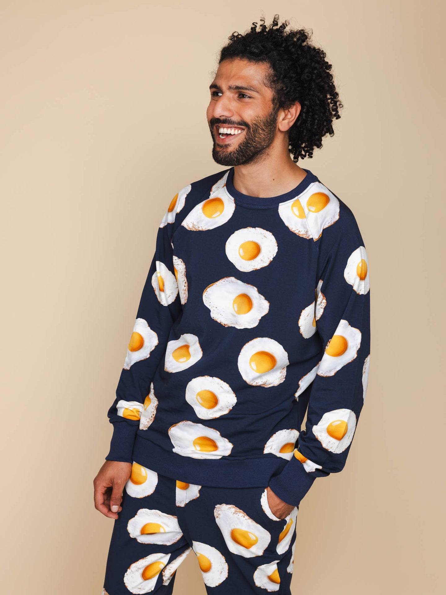 Eggs Navy Sweater en Broek set Heren - SNURK