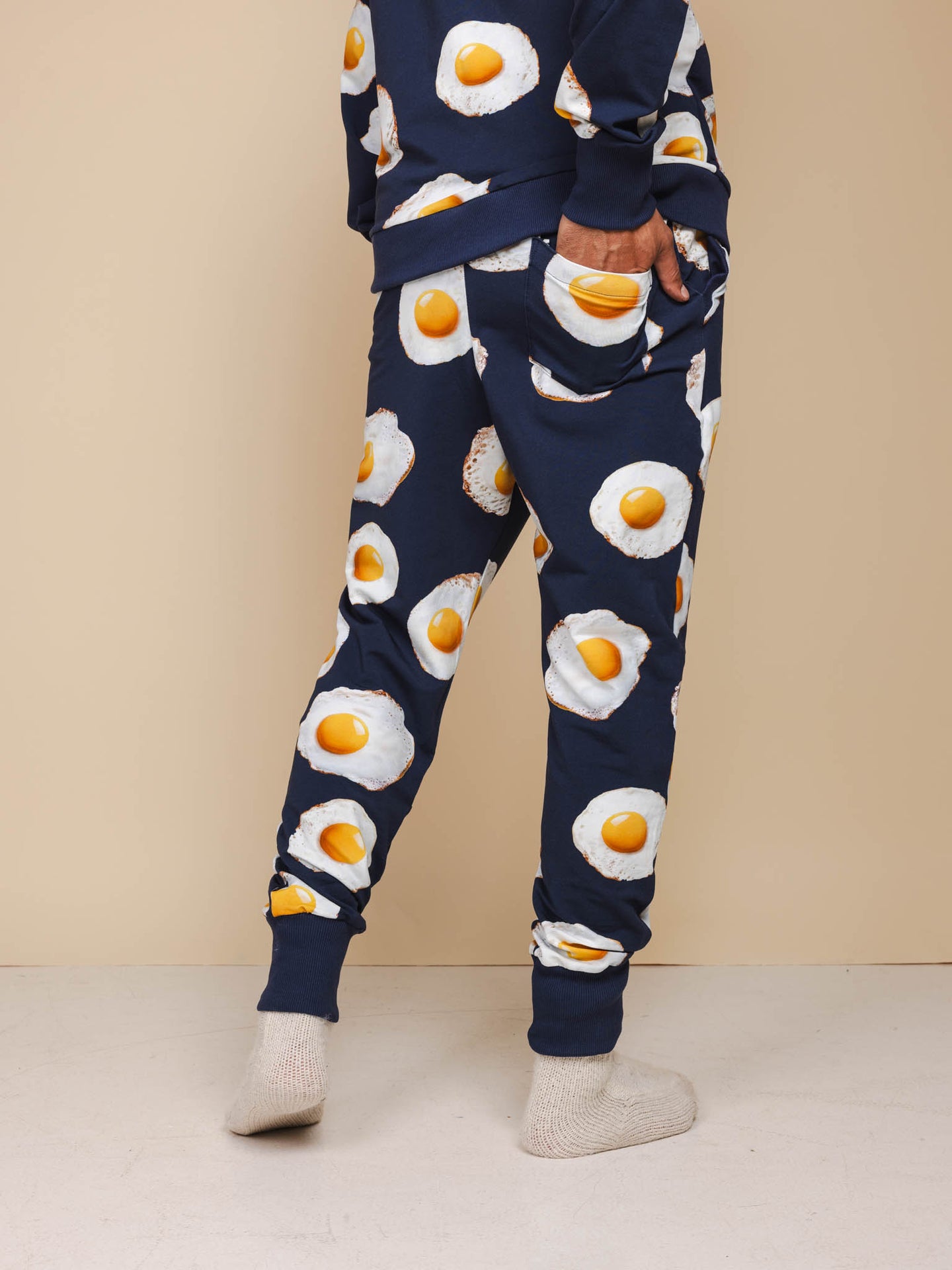 Eggs Navy Sweater en Broek set Heren - SNURK