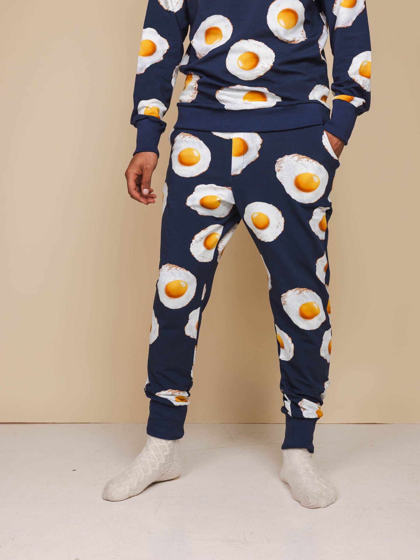 Eggs Navy Sweater en Broek set Heren - SNURK