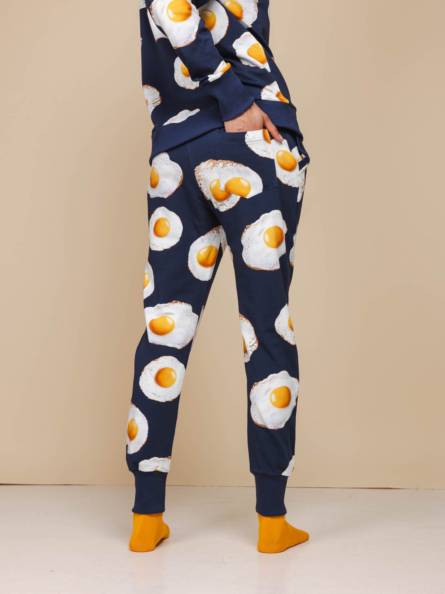 Eggs Navy Sweater en Broek set Dames - SNURK