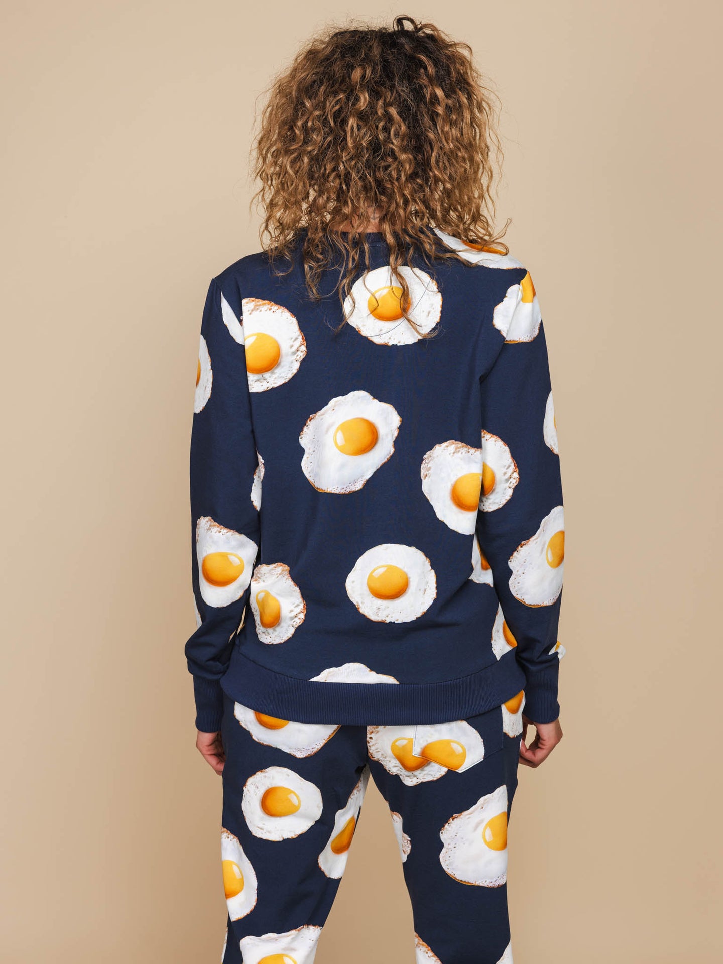 Eggs Navy Sweater en Broek set Dames - SNURK
