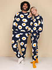 Eggs Navy Sweater en Broek set Unisex