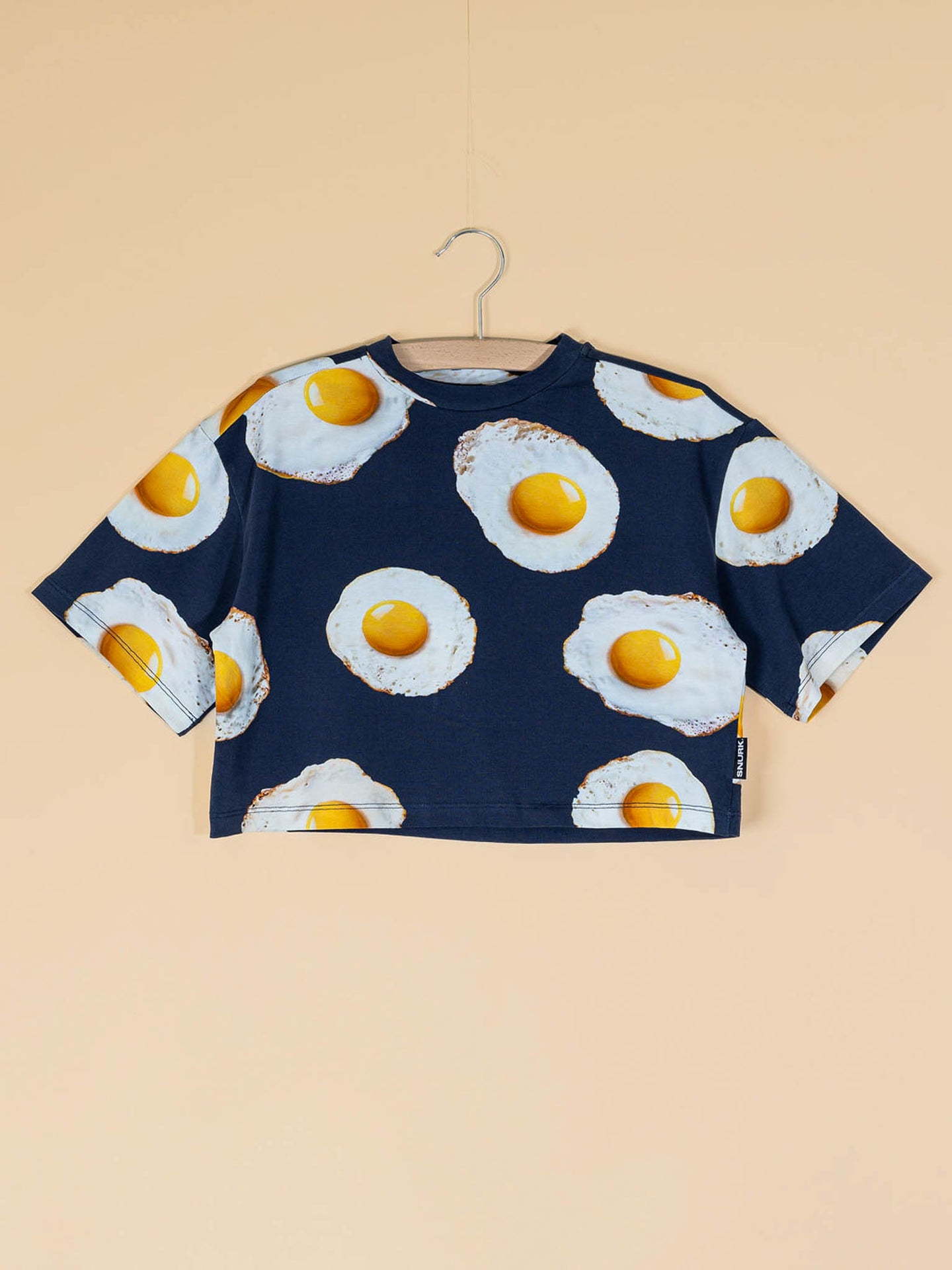 Eggs Navy Cropped T-Shirt Kids - SNURK
