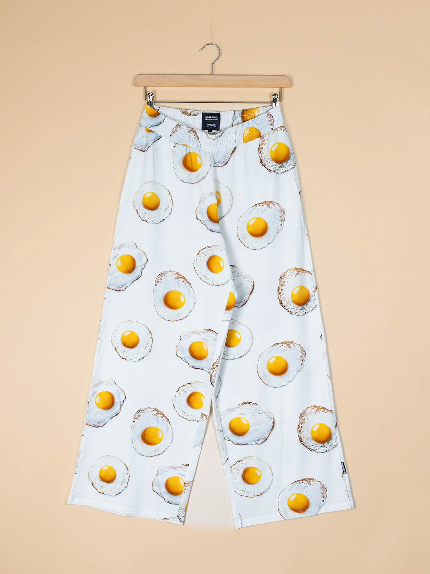Eggs White Wijde broek Dames - SNURK