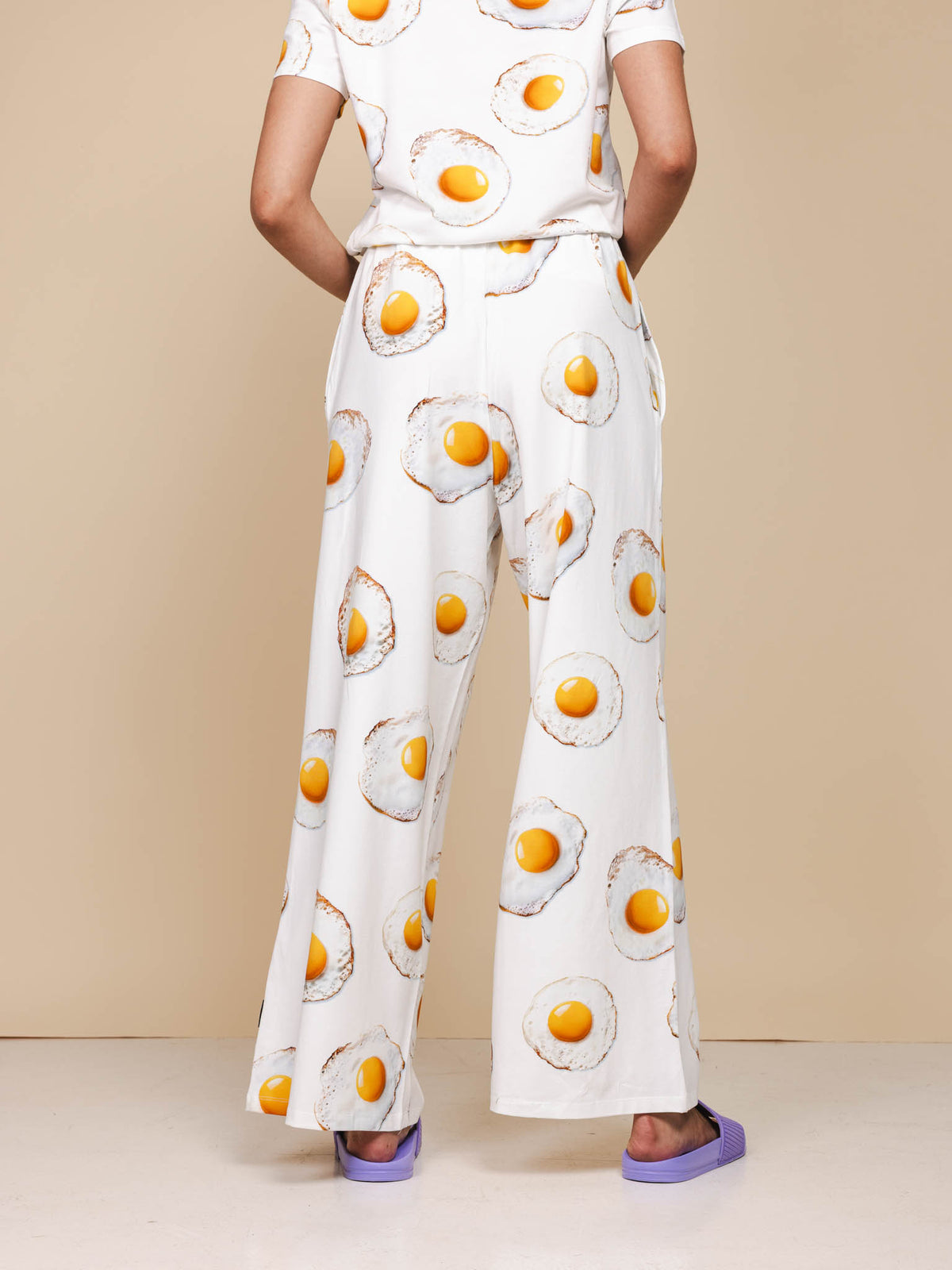 Eggs White weite Hose Damen