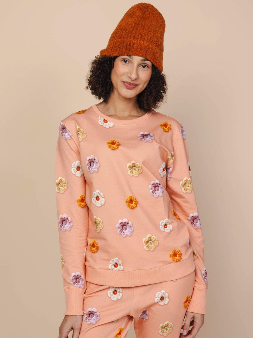 Flower Power Sweater Damen