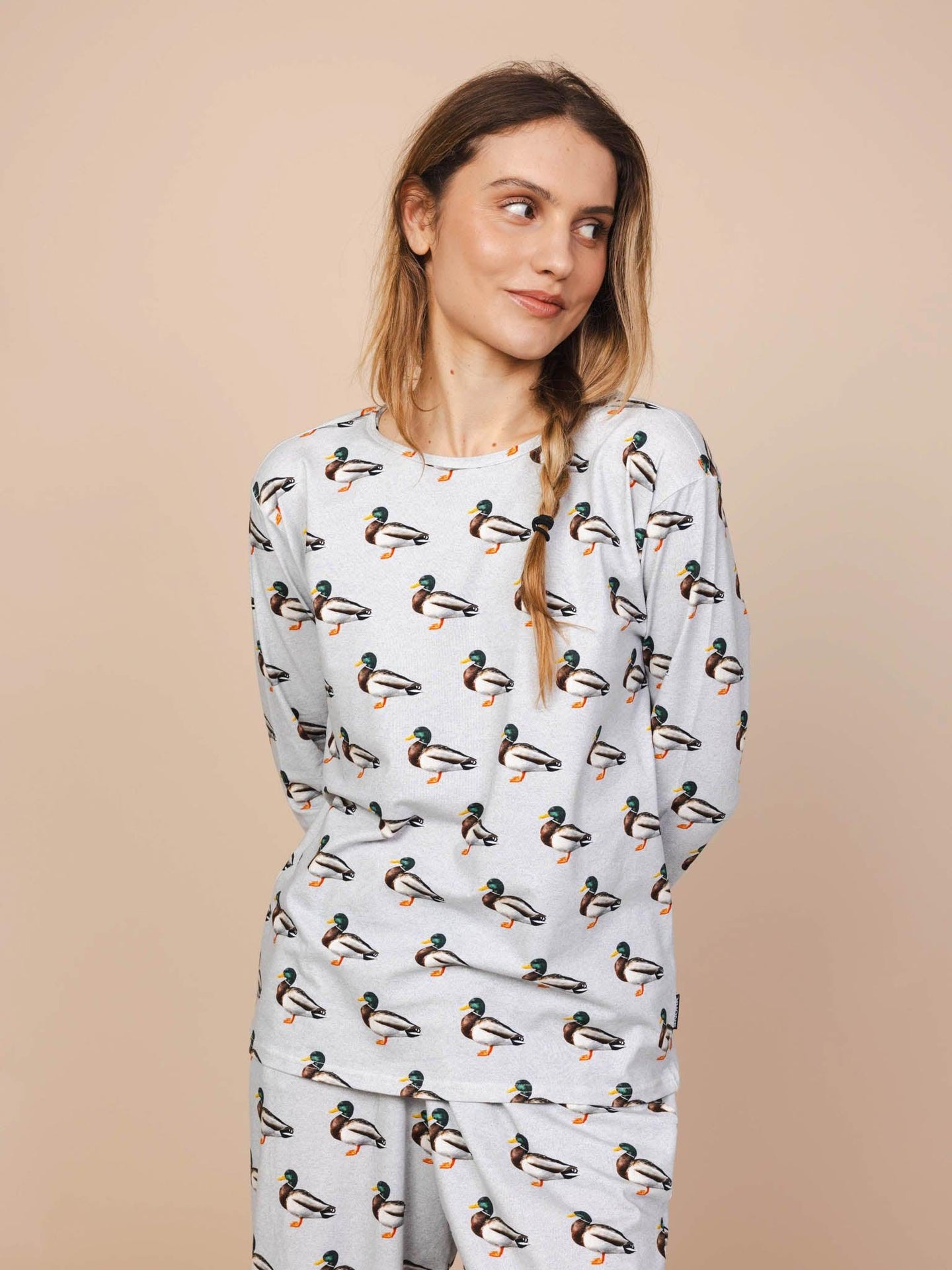 Quack! T-shirt long sleeve und weite Hose set Damen