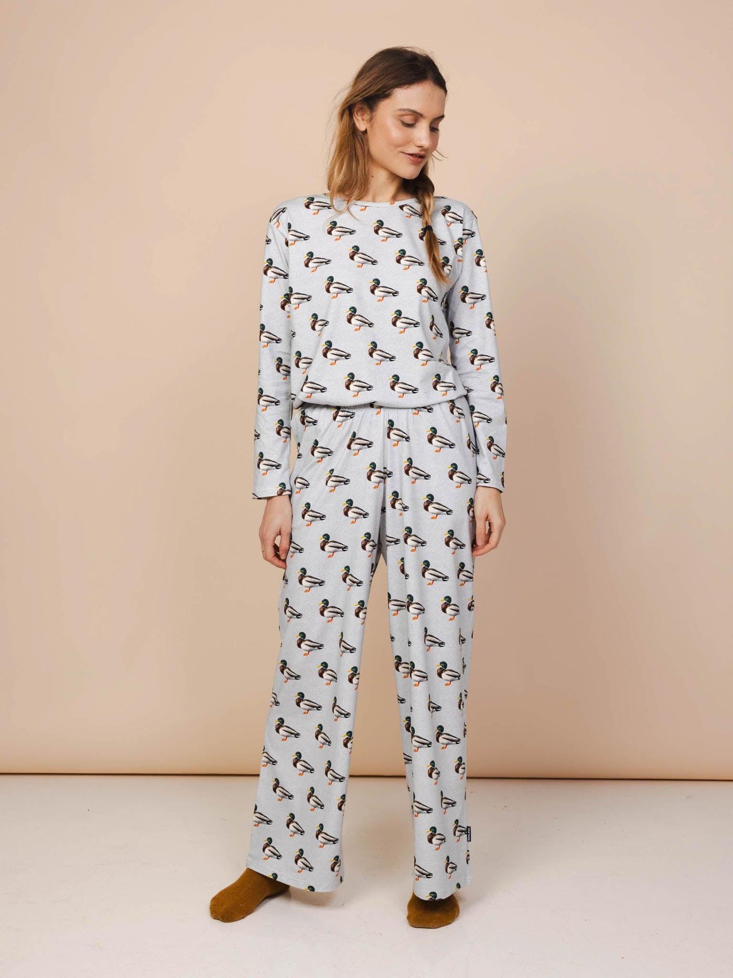 Quack! T-shirt lange mouwen en Wijde broek set Dames