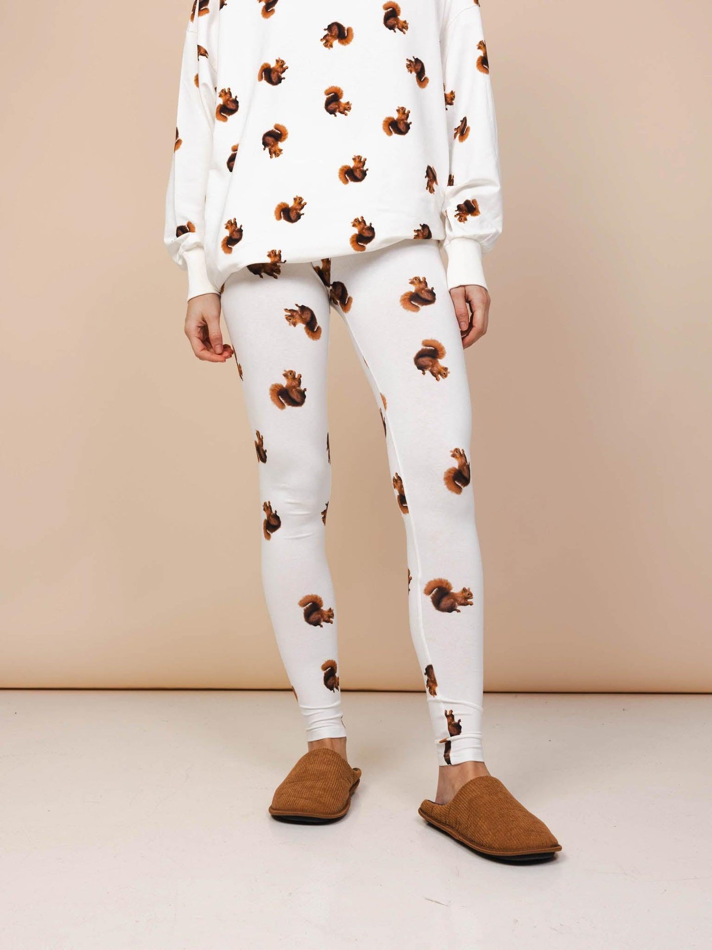 Squirrels Sweater Dress en Legging set Dames - SNURK