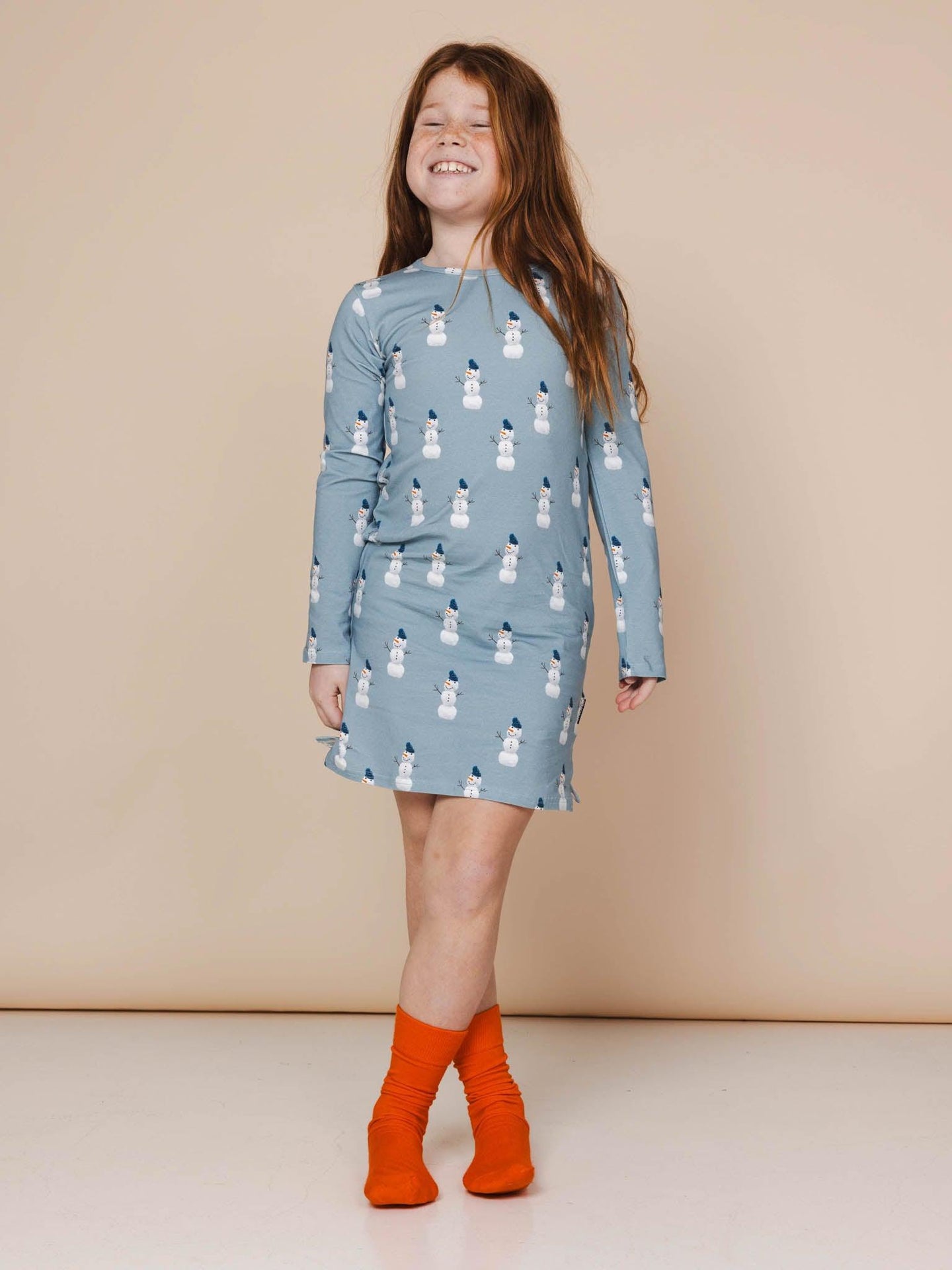 Mr.Snowman Longsleeve Dress Kids