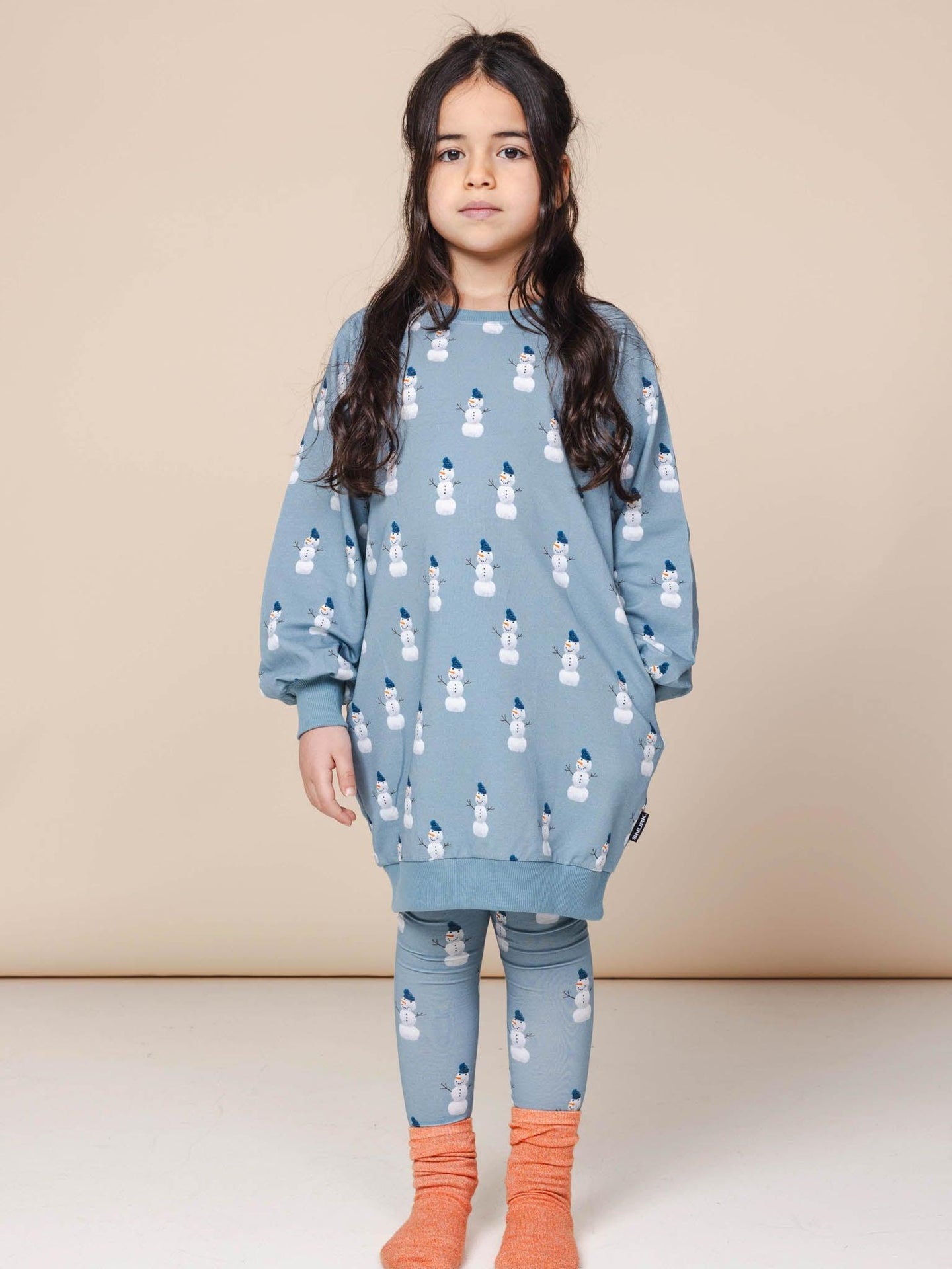 Mr. Snowman Sweater Dress Kinderen