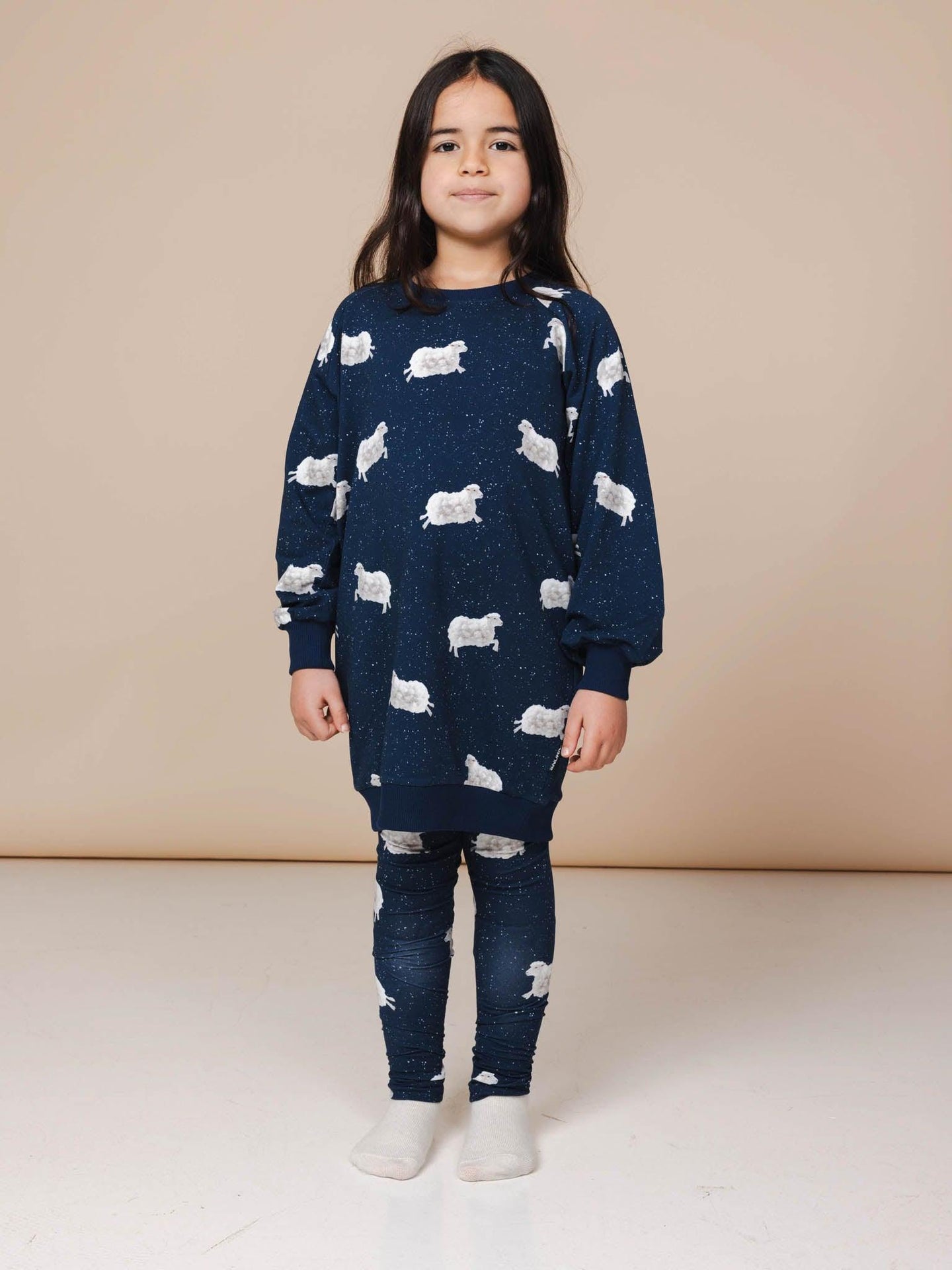 Counting Sheep Sweater Dress en Legging set Kinderen - SNURK