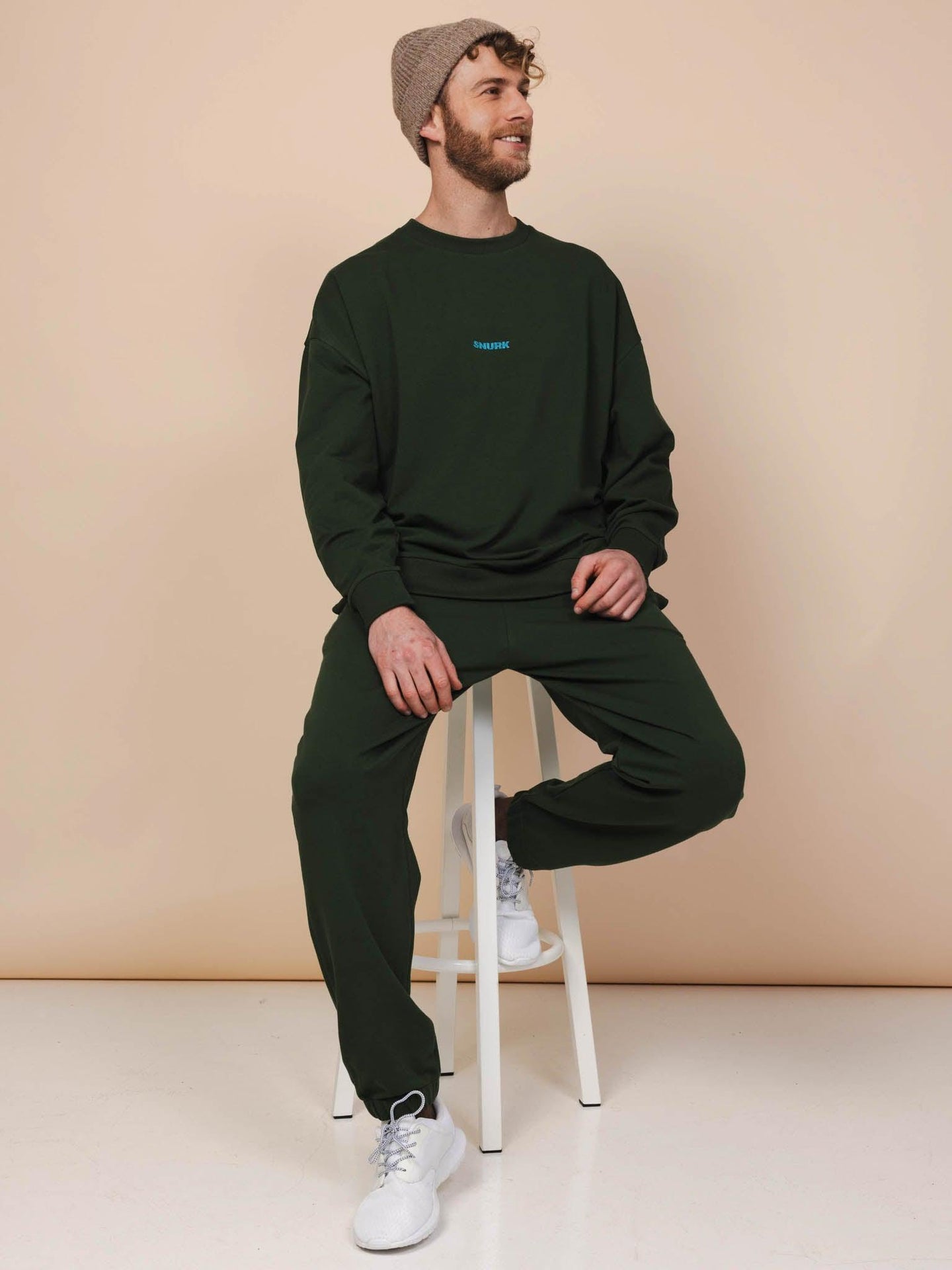 Dark Green Relaxed Sweater Unisex