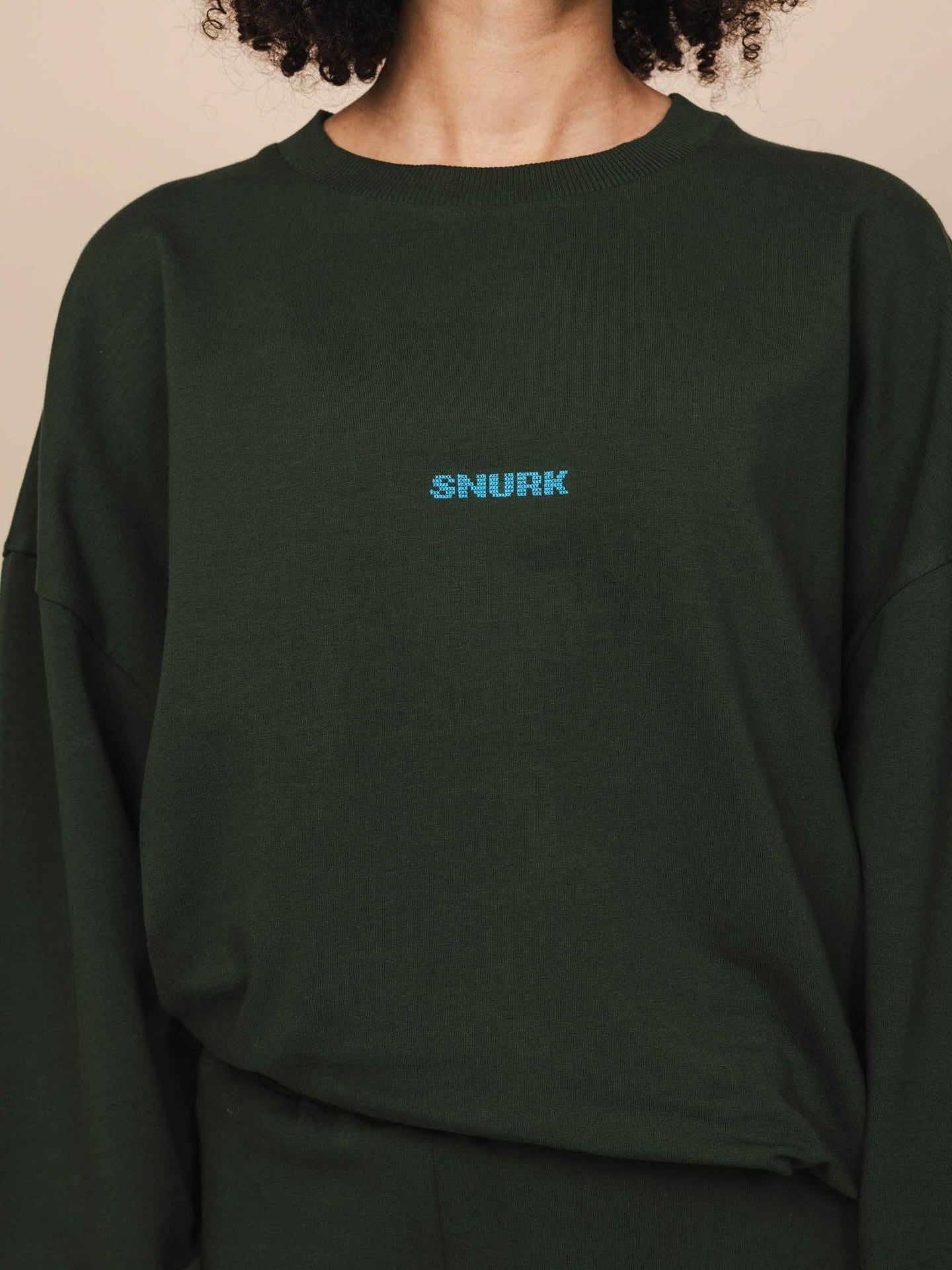 Dark Green Relaxed Sweater Unisex