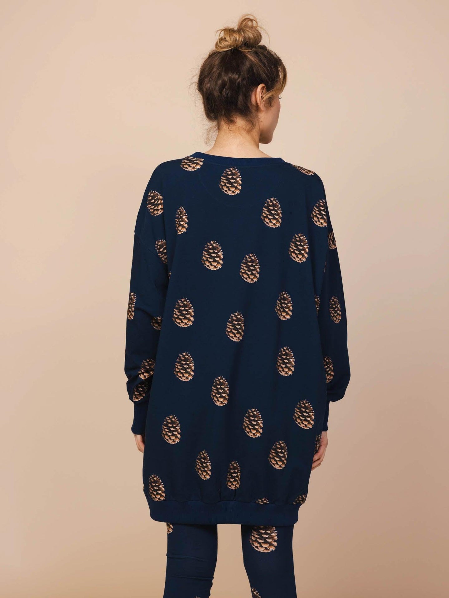 Pinecones Sweater Dress Women