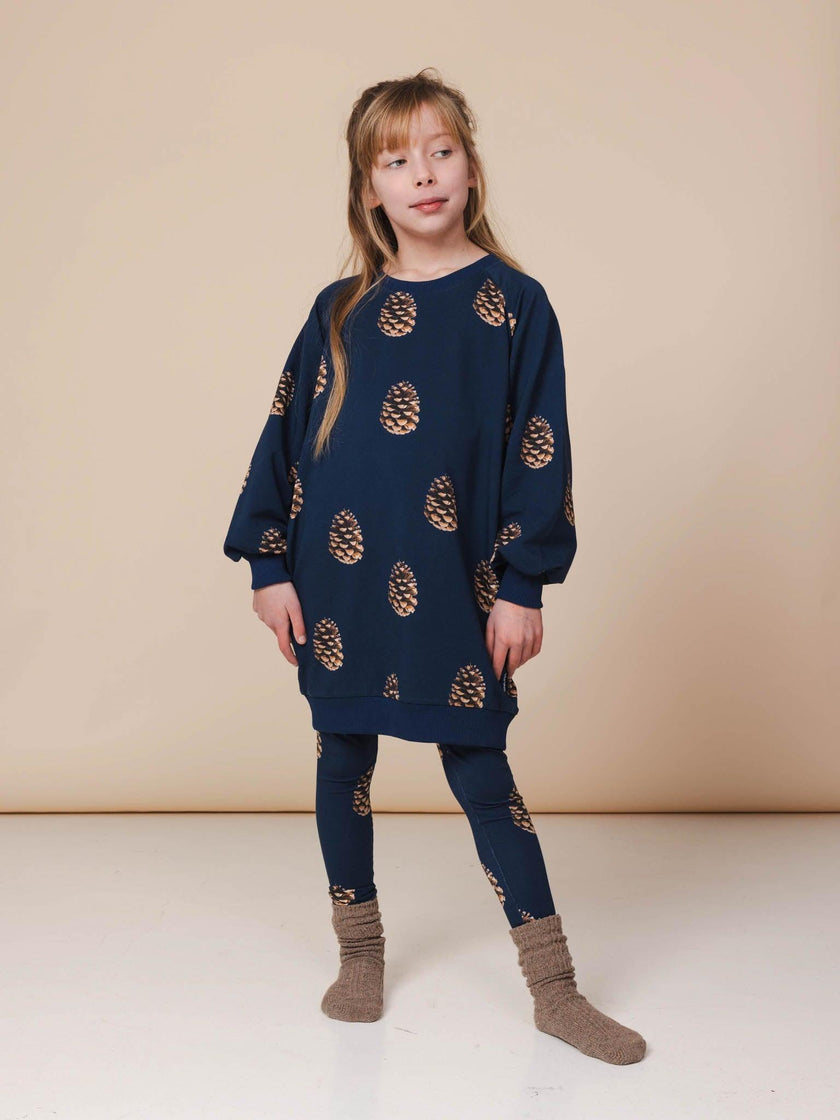 Pinecones Sweater Dress and Legging set Kids