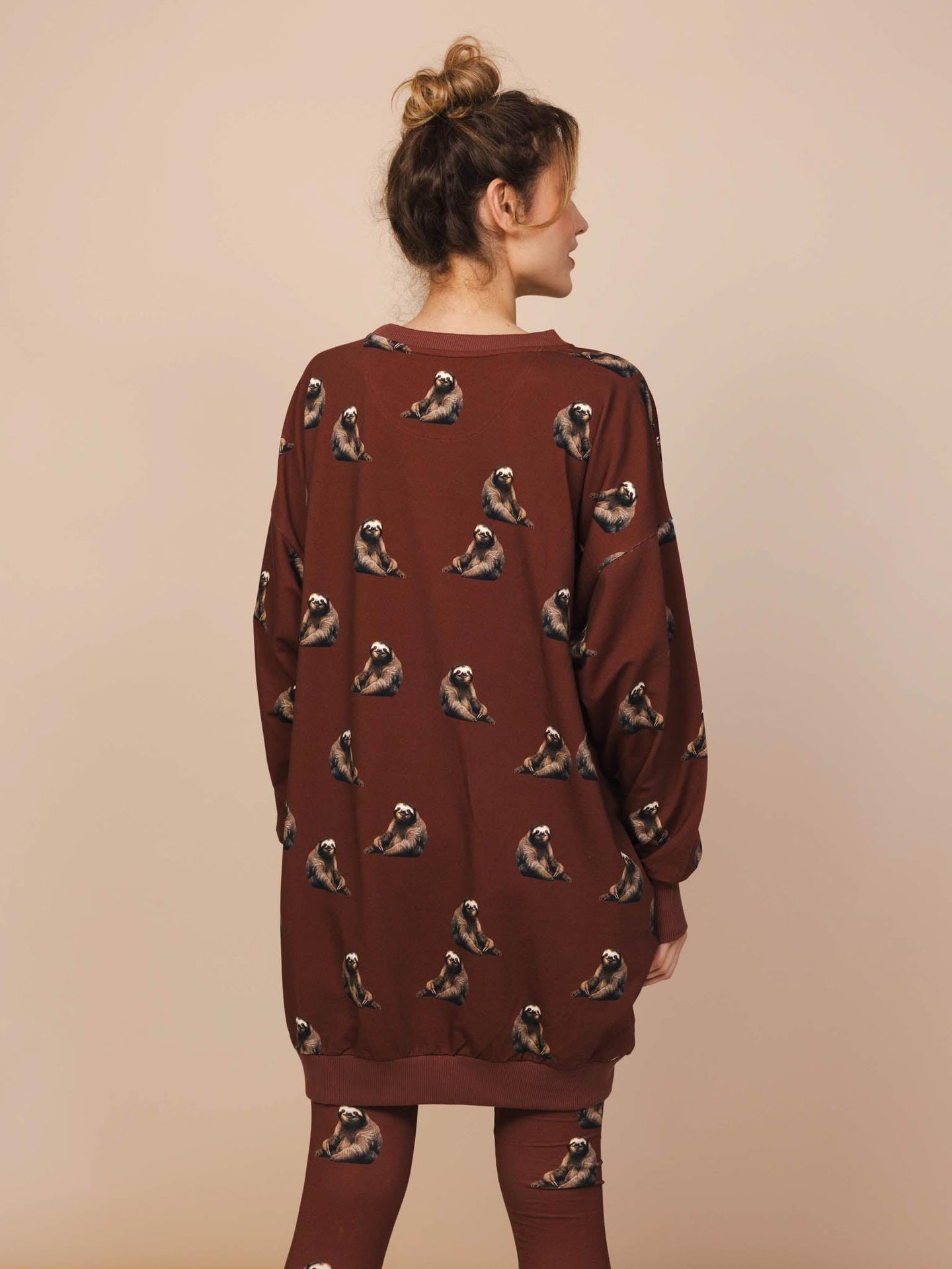 Sloth Sweater Dress en Legging set Dames - SNURK