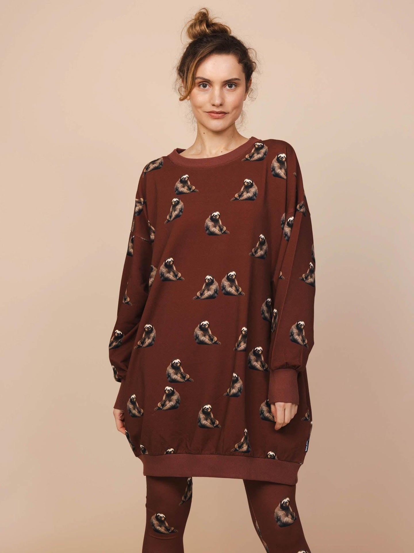 Sloth Sweater Dress en Legging set Dames - SNURK