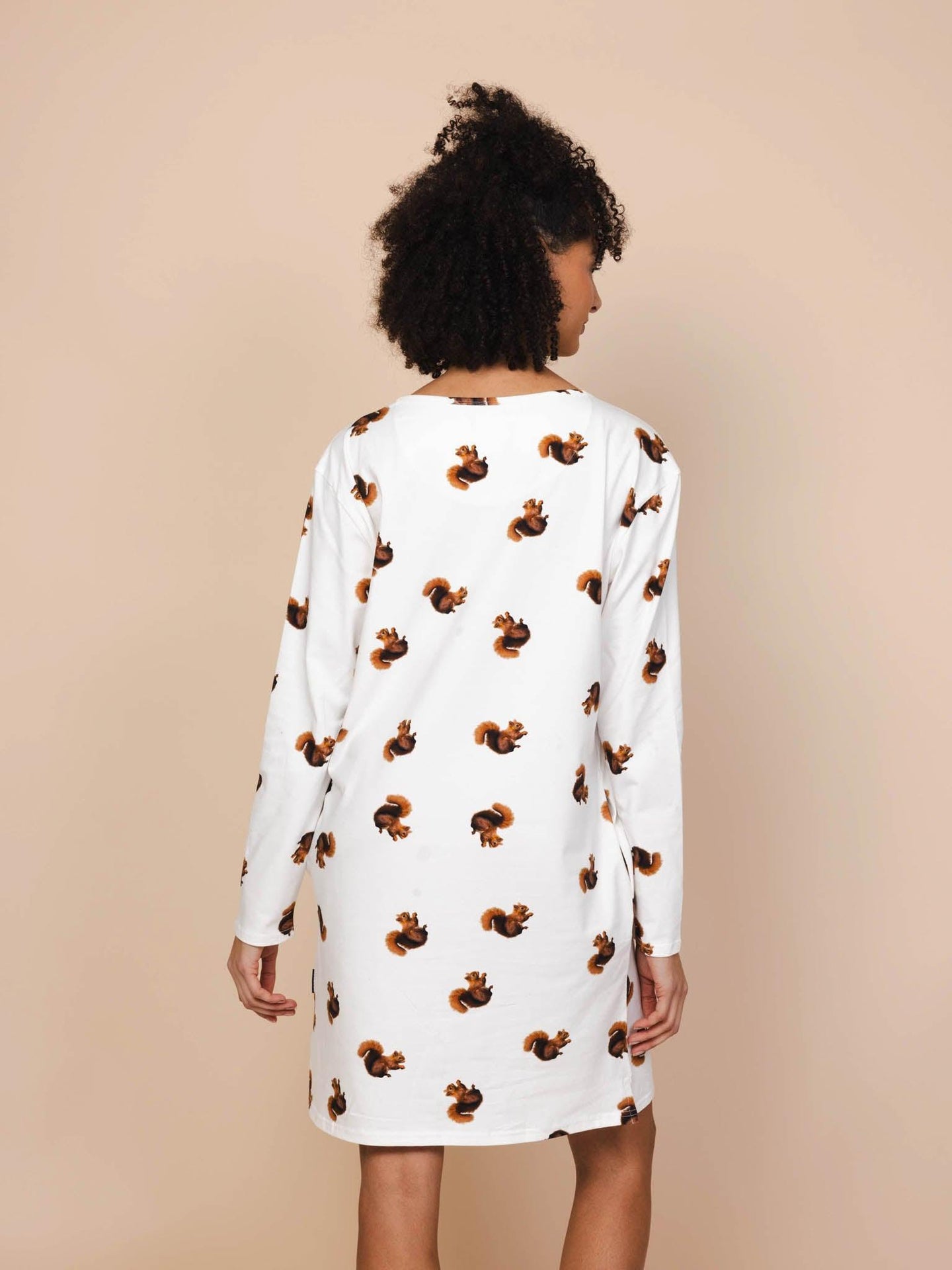 Squirrels Longsleeve Dress Women