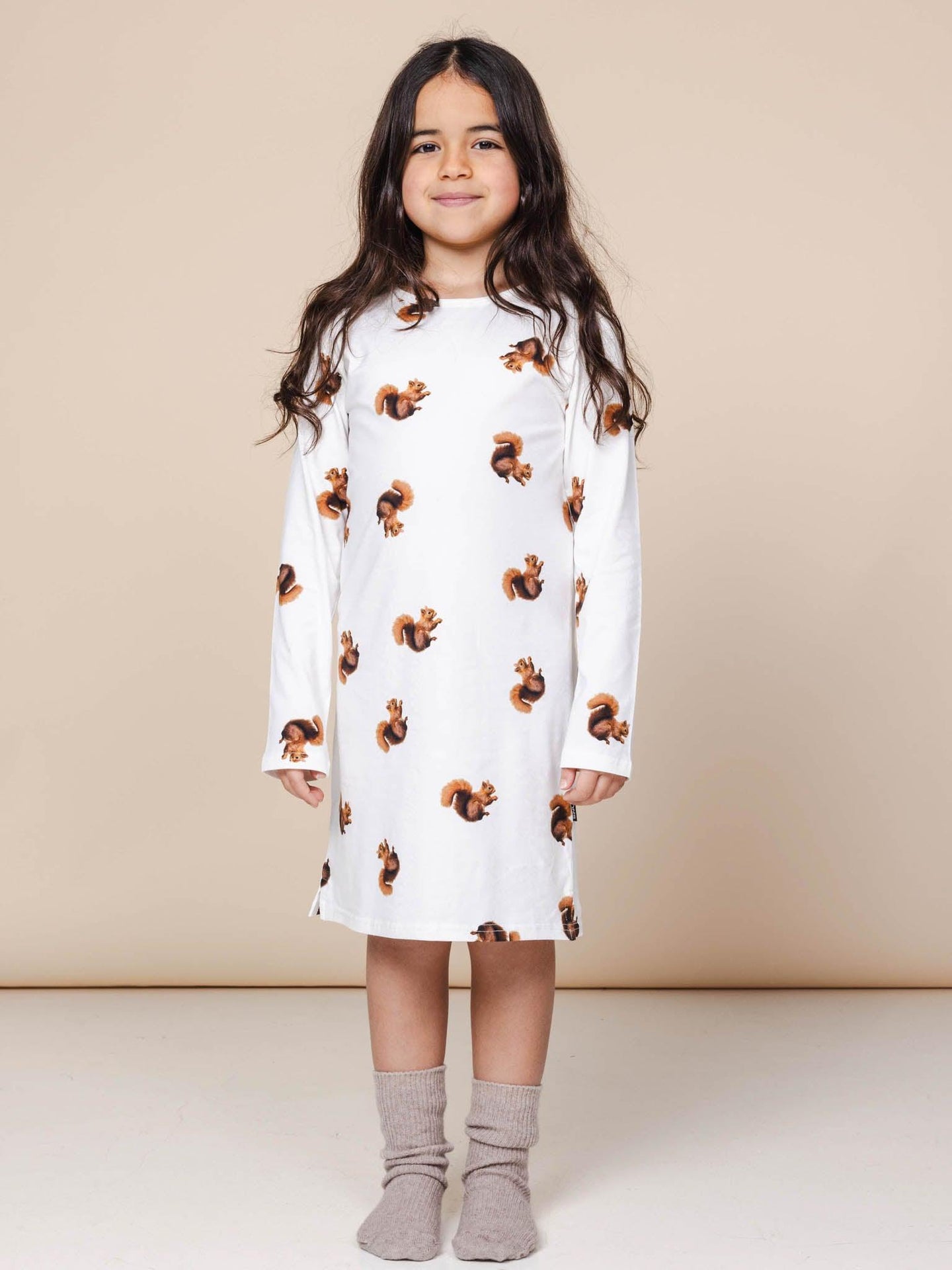 Squirrels Longsleeve Dress Kids