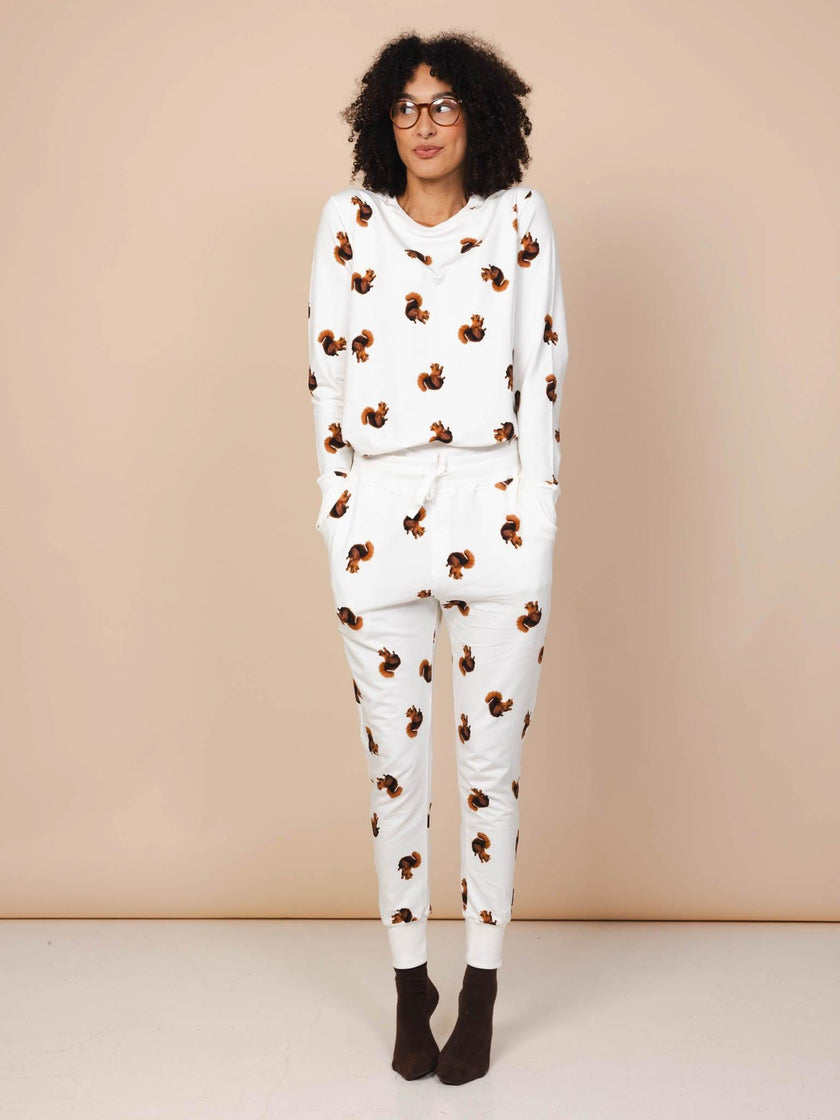 Squirrels Sweater and Pants set Women