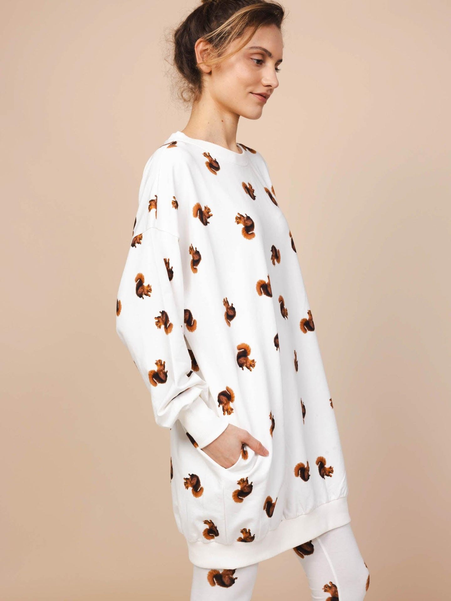 Squirrels Sweater Dress en Legging set Dames - SNURK