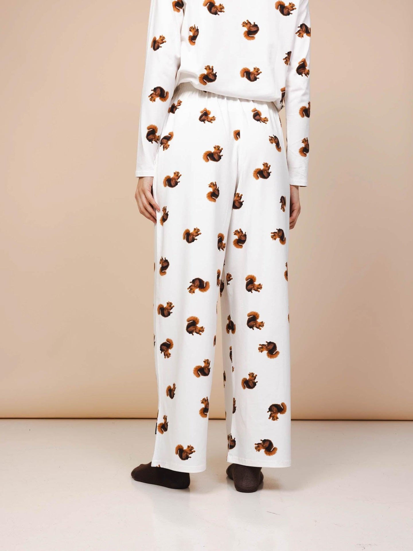 Squirrels T-shirt lange mouwen en Wijde broek set Dames - SNURK