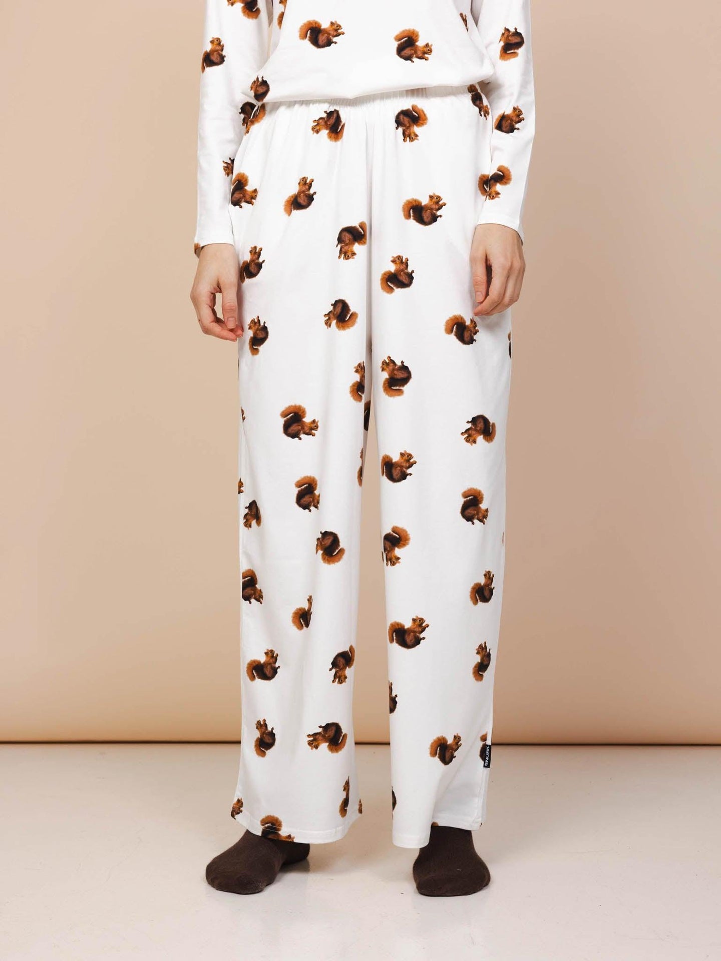 Squirrels T-shirt lange mouwen en Wijde broek set Dames - SNURK