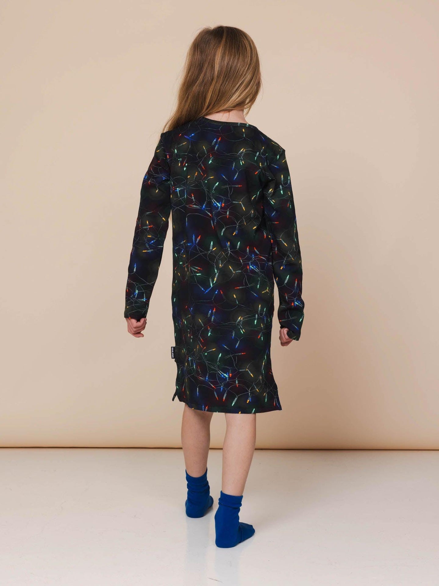 Xmas Lights Longsleeve Dress Kids