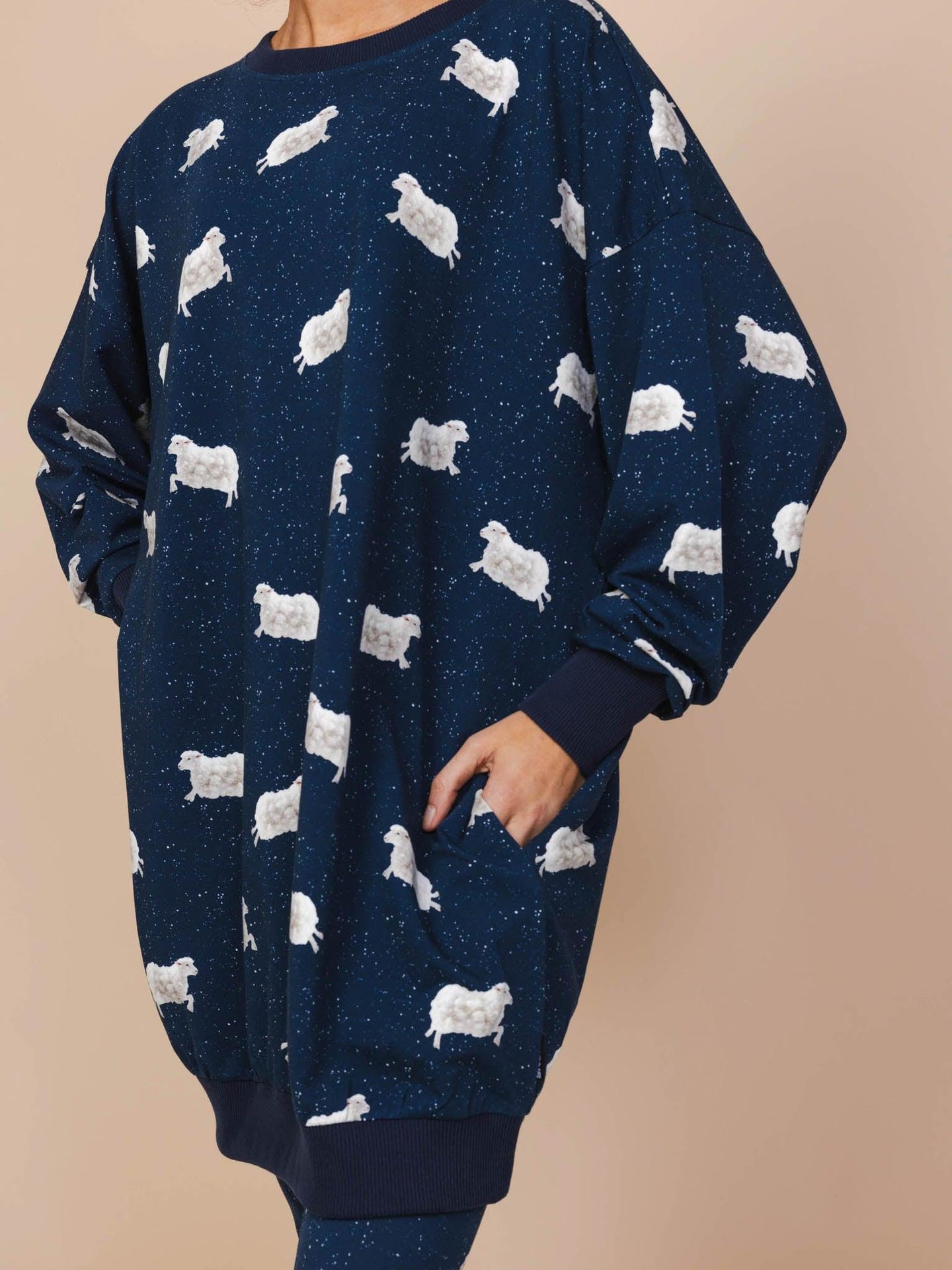 Counting Sheep Sweater Dress en Legging set Dames - SNURK