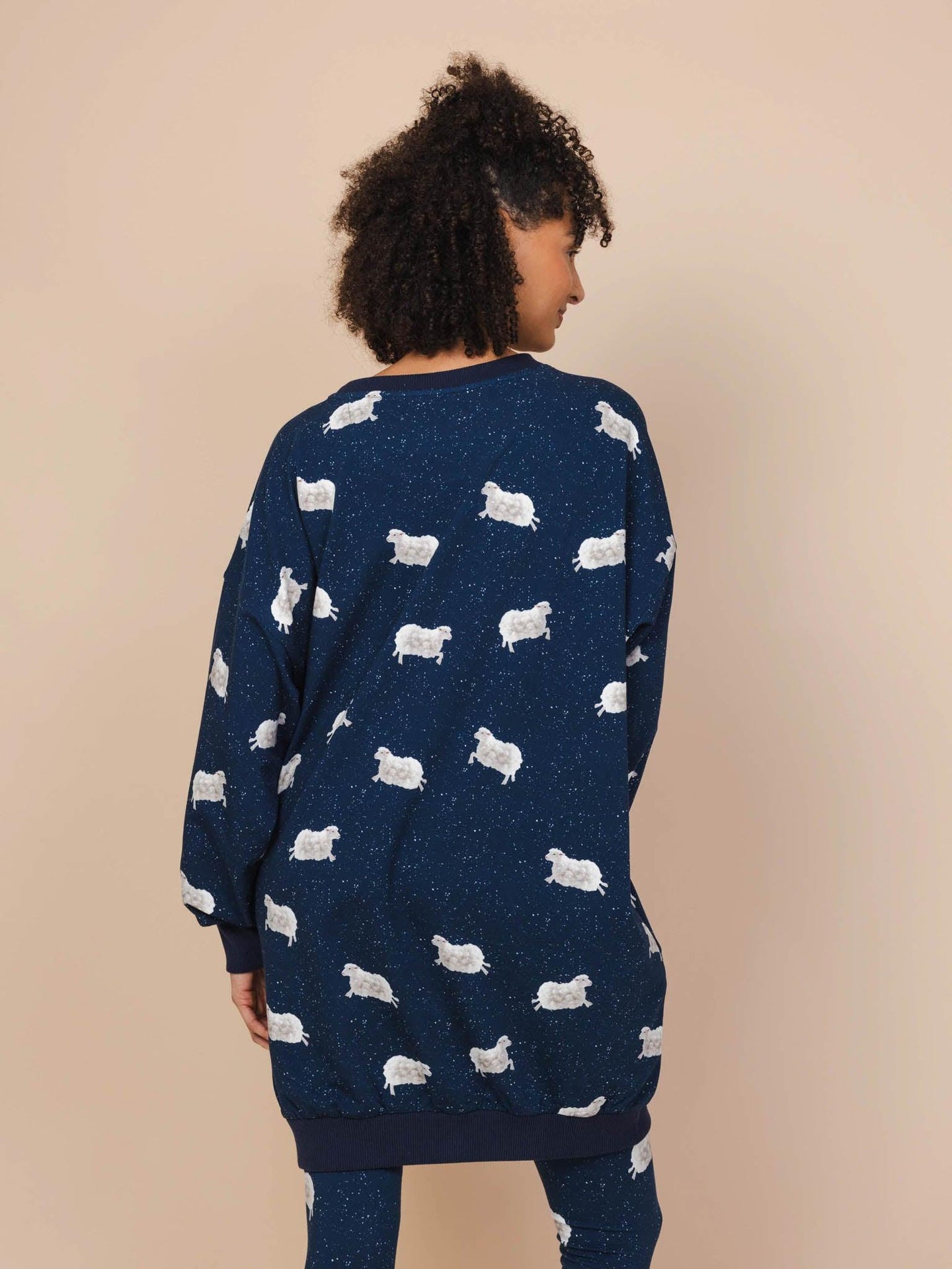 Counting Sheep Sweater Dress Women