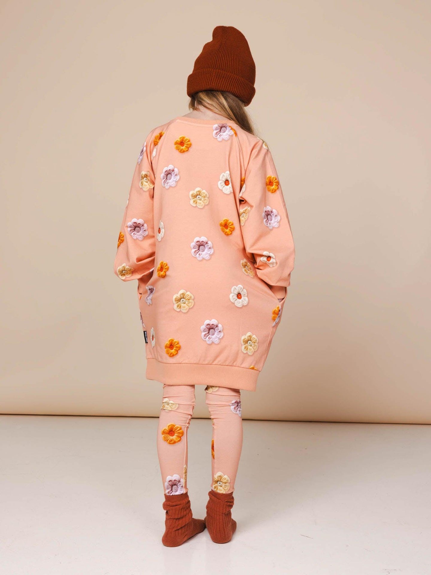 Flower Power Sweater Dress Kinderen